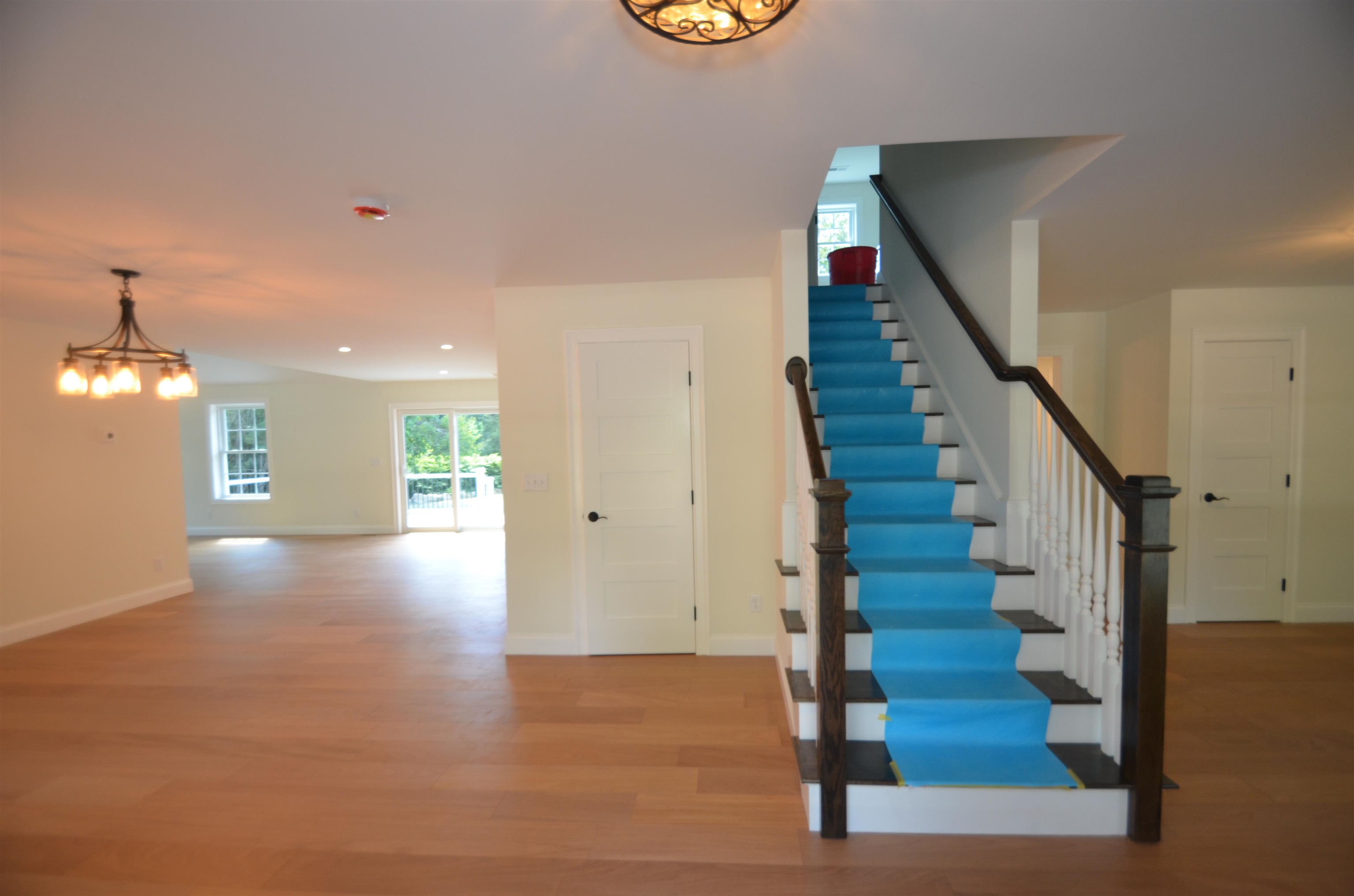 Front foyer and oak staircase