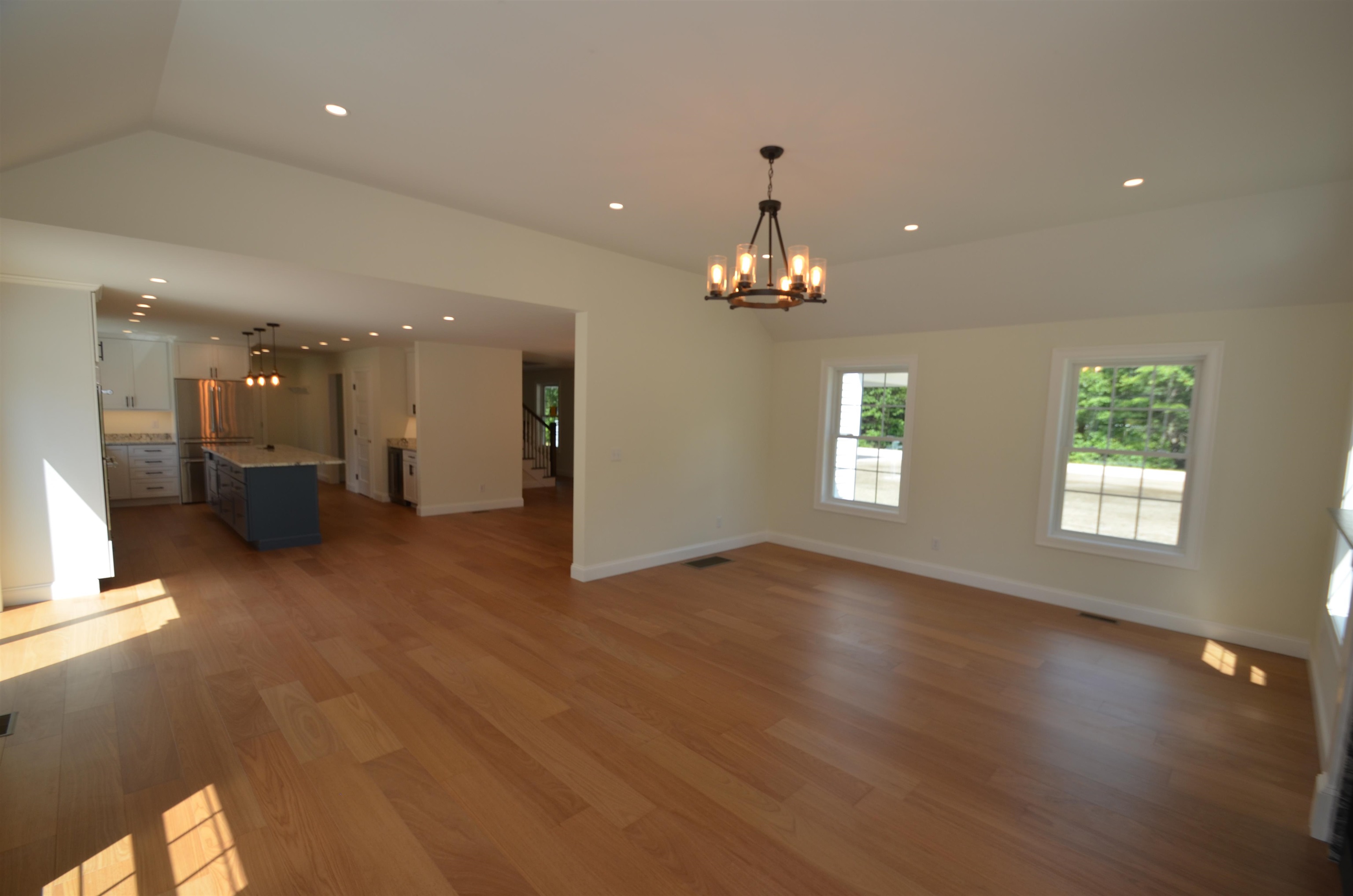 Great room view to kitchen