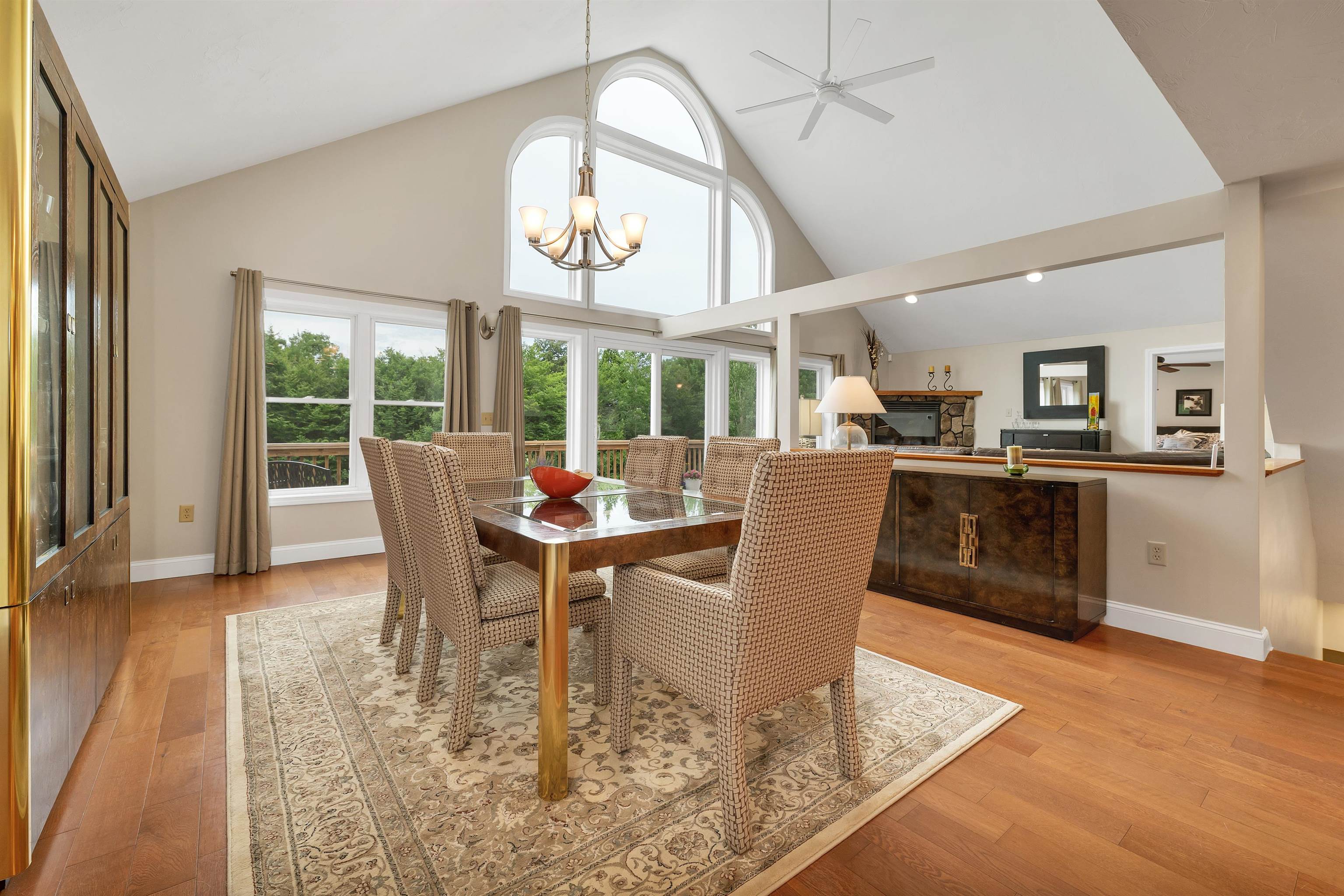 THE FLOORS IN THE DINING AND LIVING AREAS ARE 5 INCH OAK AND LOOK FABULOUS!
