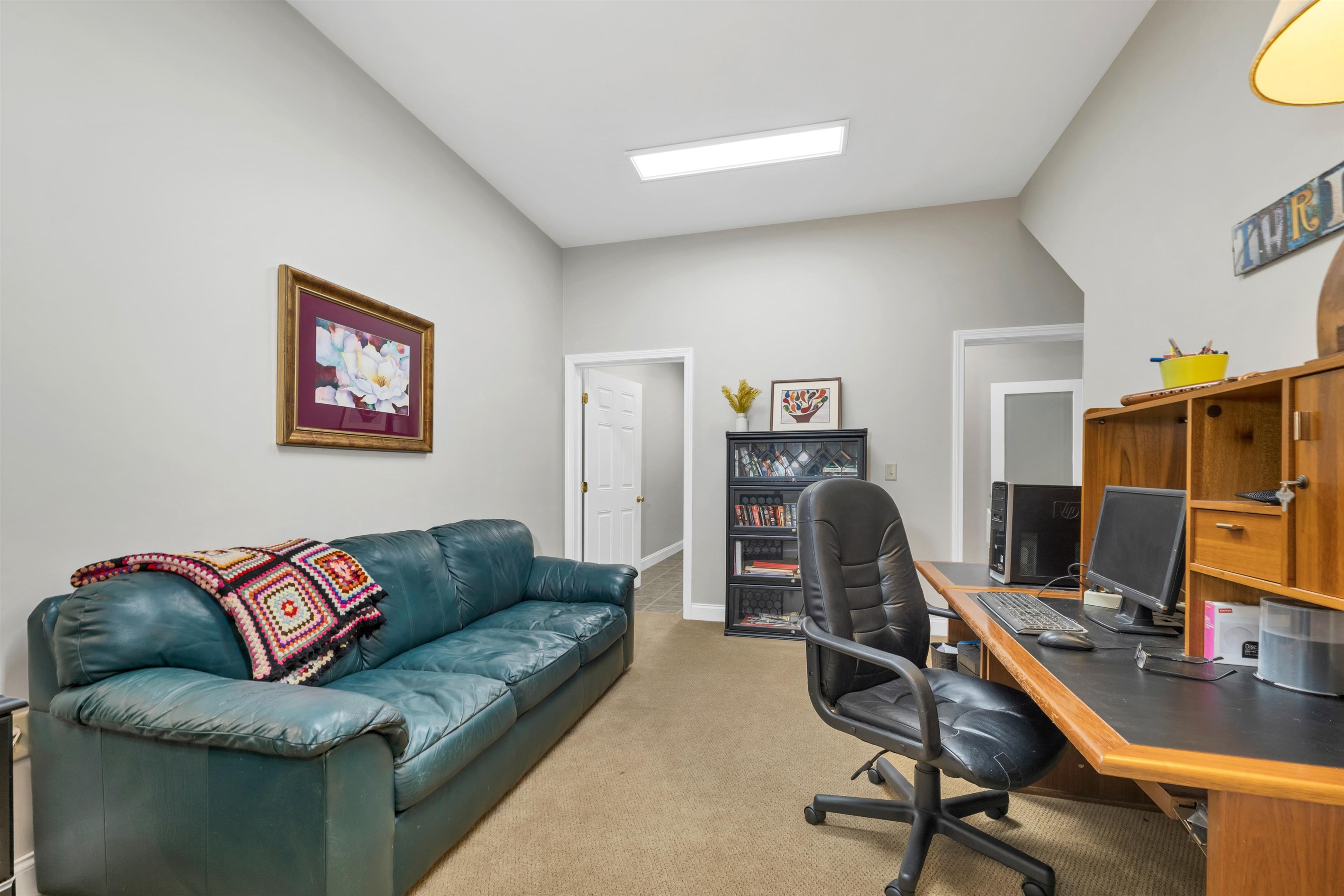 THERE IS ALSO A FINISHED HOME OFFICE AREA.
