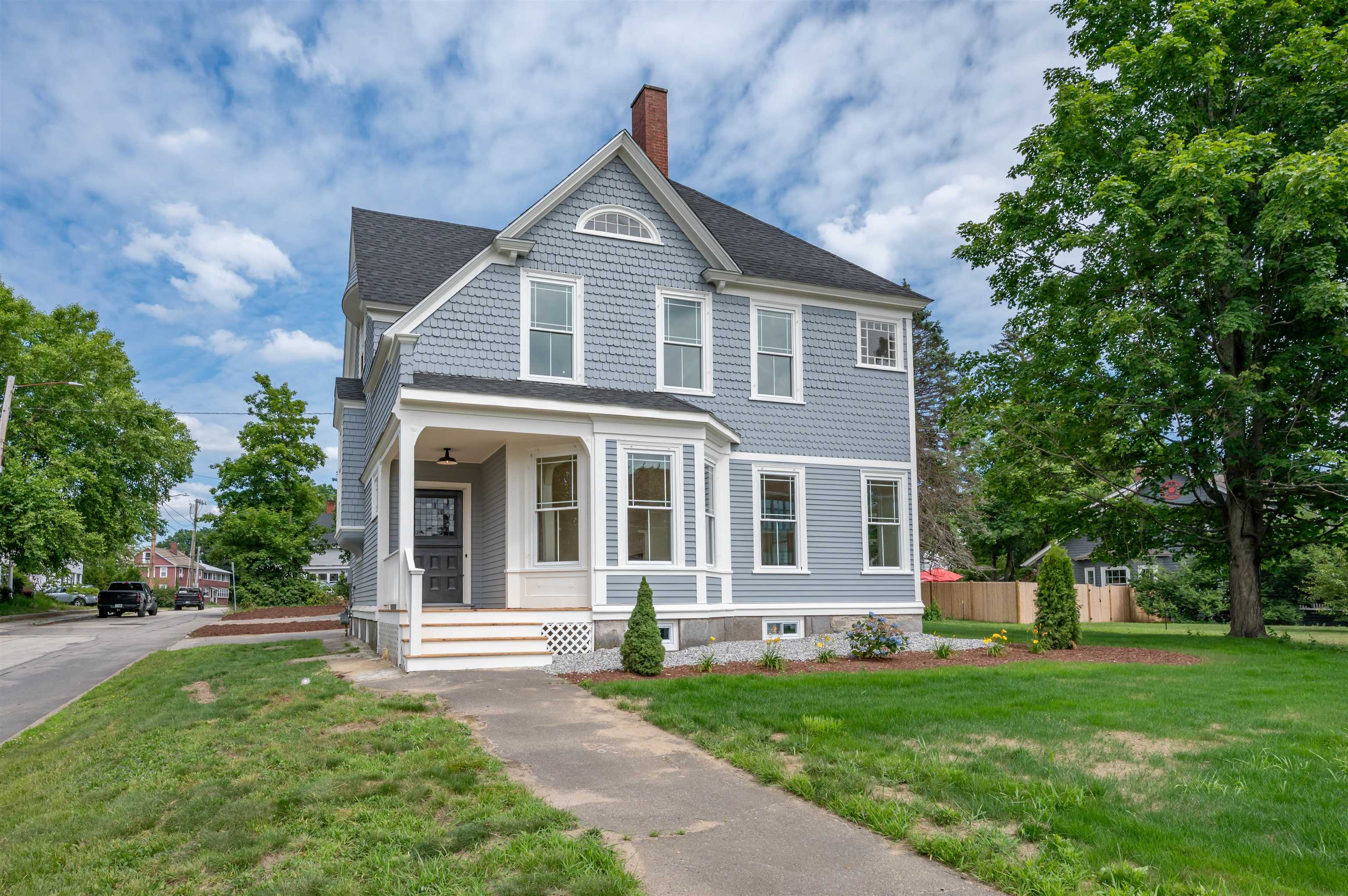 The Historic John Stark House is Now Available!   Welcome to this beautifully restored 1850’s Victorian located in the heart of Nashua’s Historic District. Offering a blend of timeless charm and modern luxury, this 5-bedroom, 2.5-bathroom home spans three stories and is within walking distance to many downtown amenities.   A new designer kitchen features everything from granite countertops and high-end cabinetry to a wet bar and breakfast nook—the perfect open space for gathering and entertaining.   While most of this house has been remodeled, the historic character was maintained through the original double wide oak pocket doors, 4 fireplaces, stained glass windows, refinished hardwood floors and architectural moldings and trim work. Another unique period detail of this home is the double set of staircases, which lead up to the 5 bedrooms on the top two floors.    Outside, you’ll find new landscaping on an oversized corner lot. The roof, windows and porches have been updated, and the shaker siding was restored to preserve the integrity of the residence.   The John F. Stark house is truly one of a kind. Don’t miss your chance to own a piece of Nashua’s history!  Owner is a licensed real estate agent.