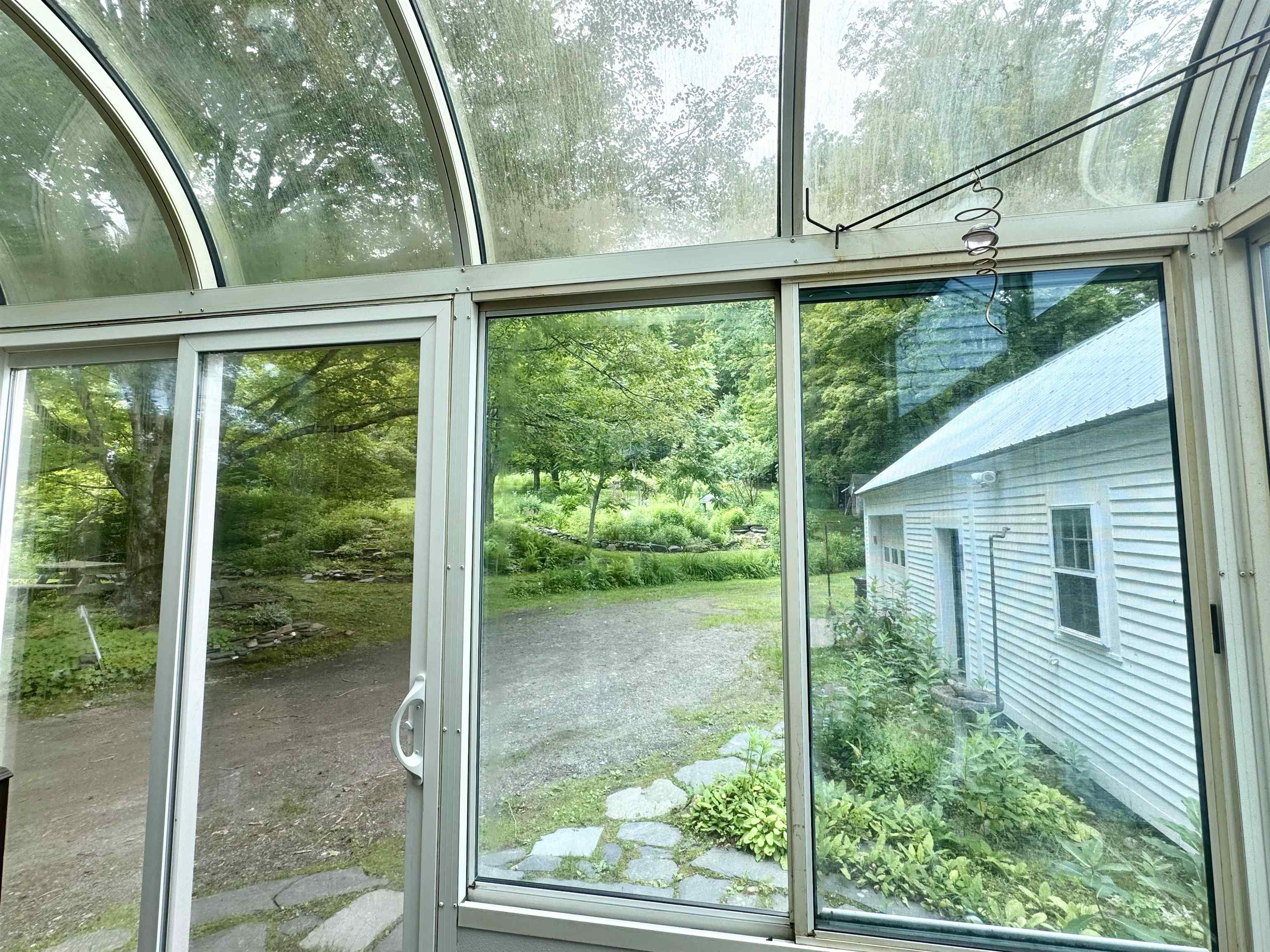 Glassed in porch off back door