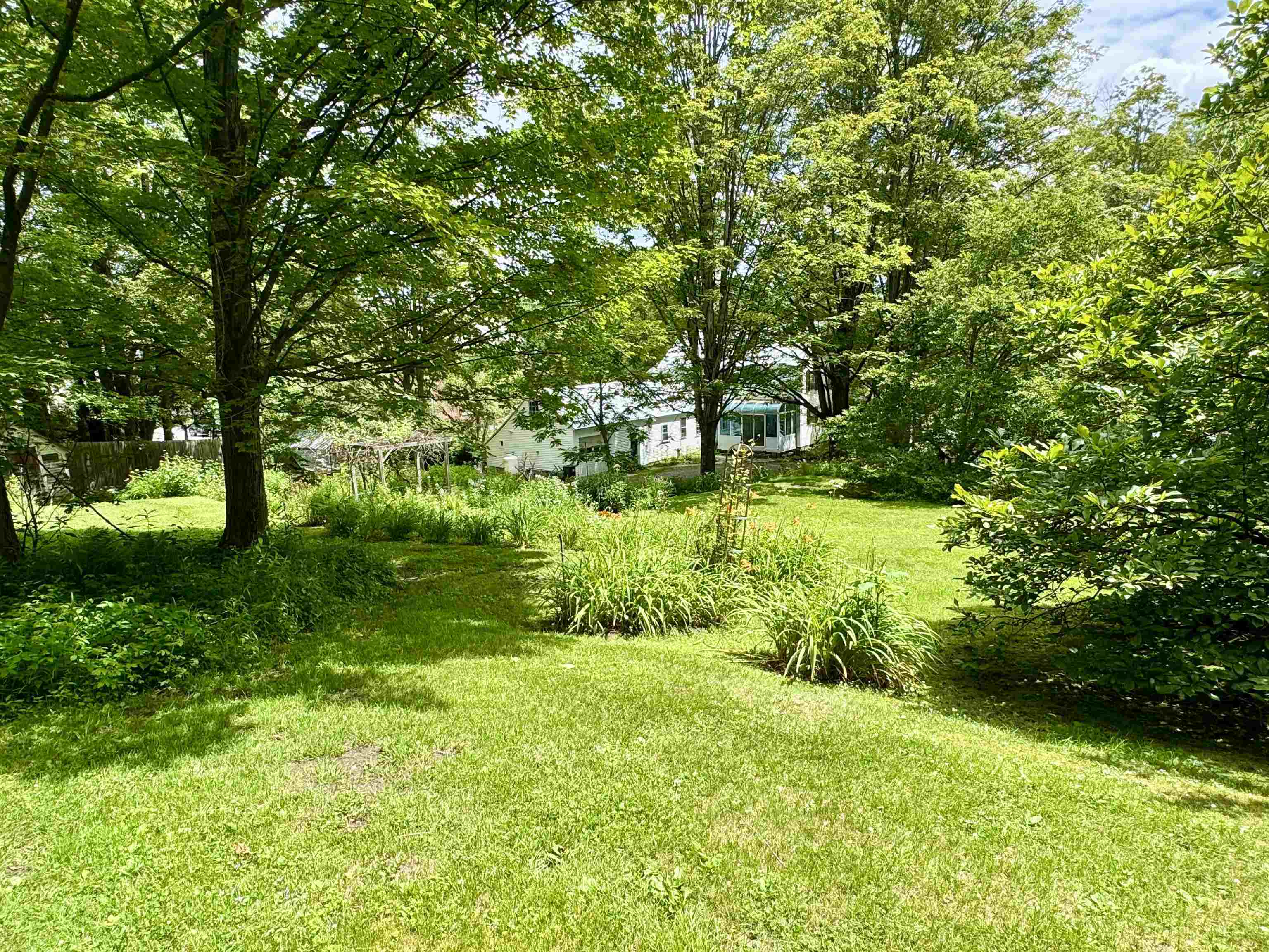 View of house from the hill