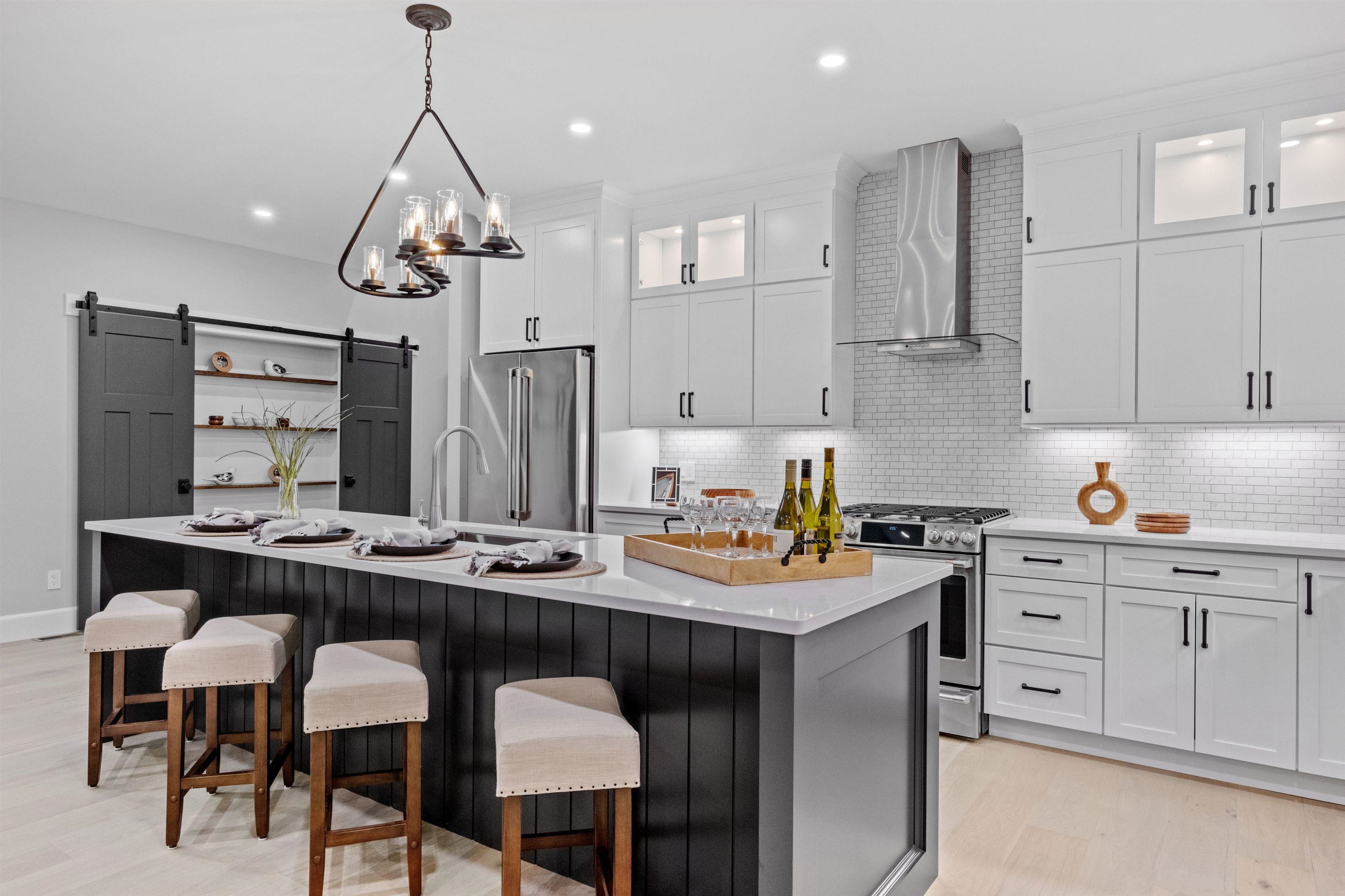Floor to ceiling custom cabinets