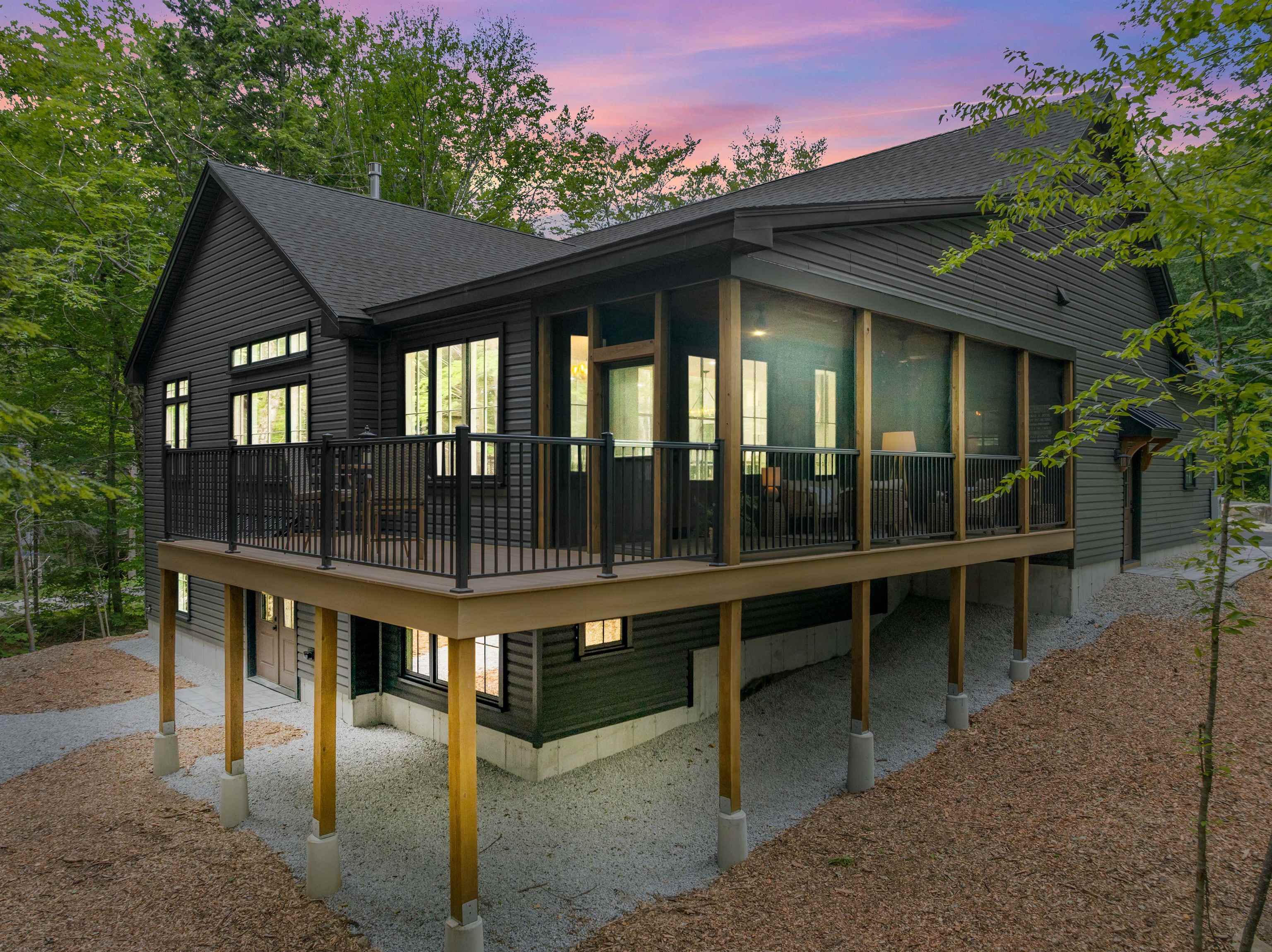 Enjoy your screened-in porch in the evening