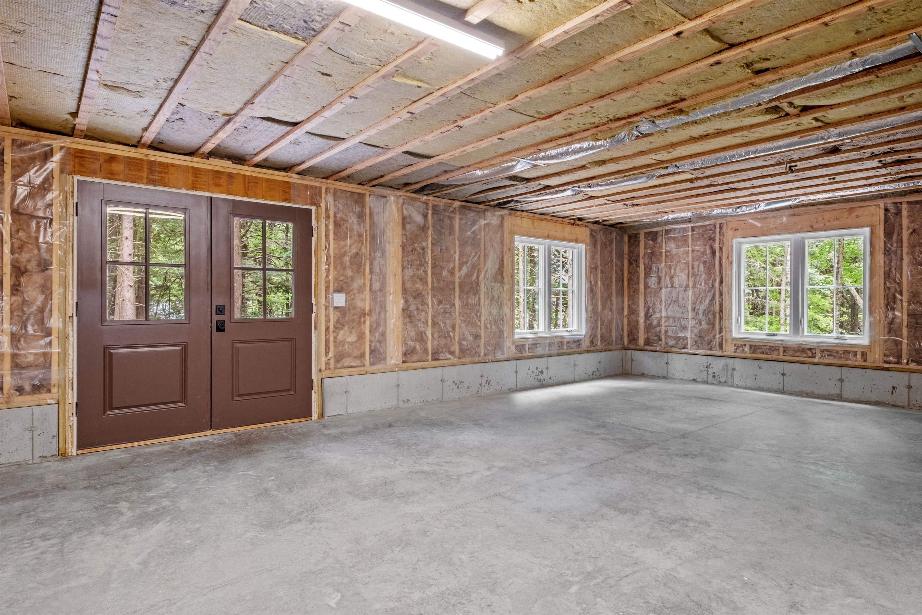 Walk out basement and large windows bring in light