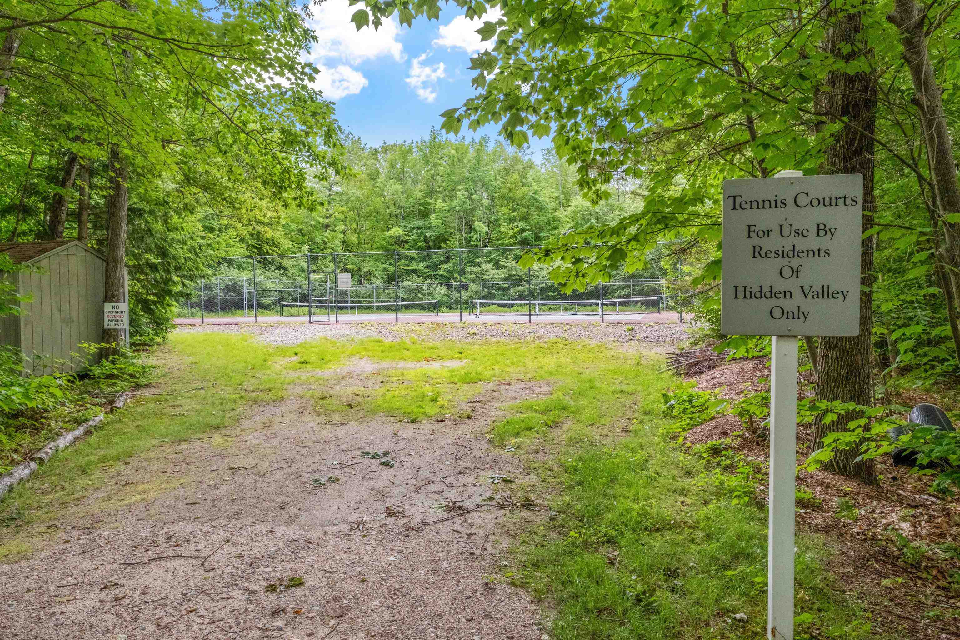 Private tennis courts