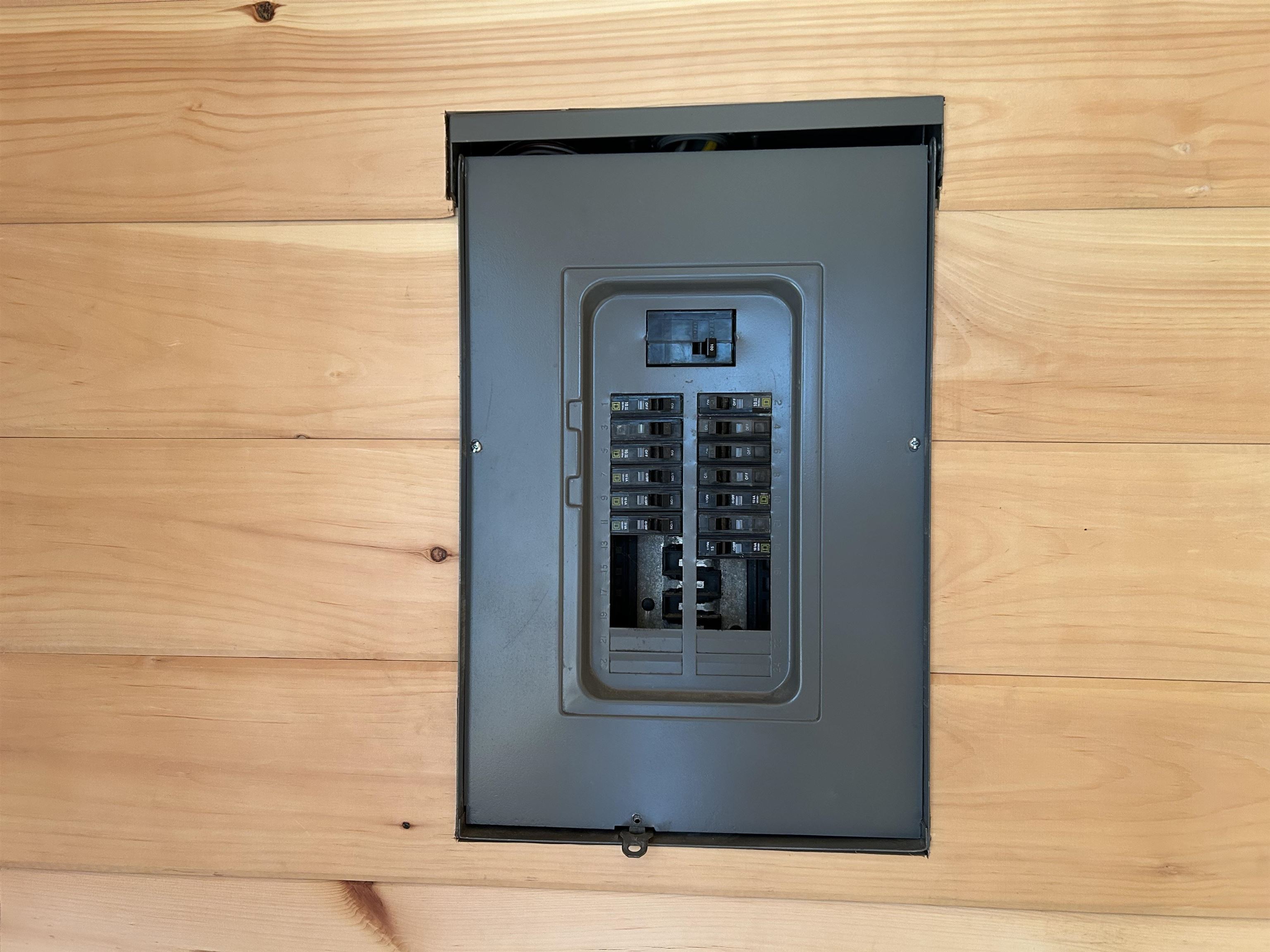 All wired but off Grid so generator or solar needed