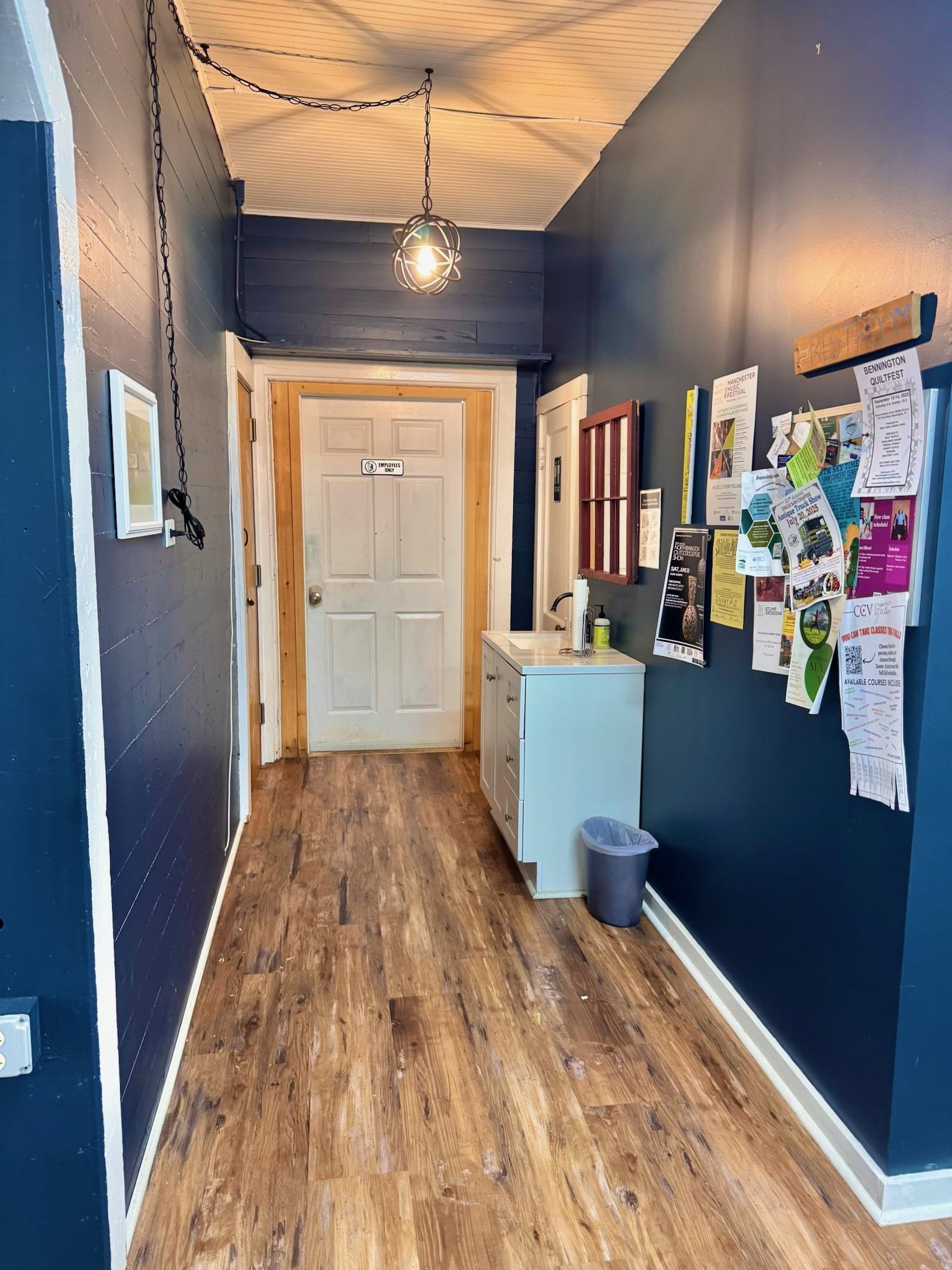 Storage and office located off of the sales floor