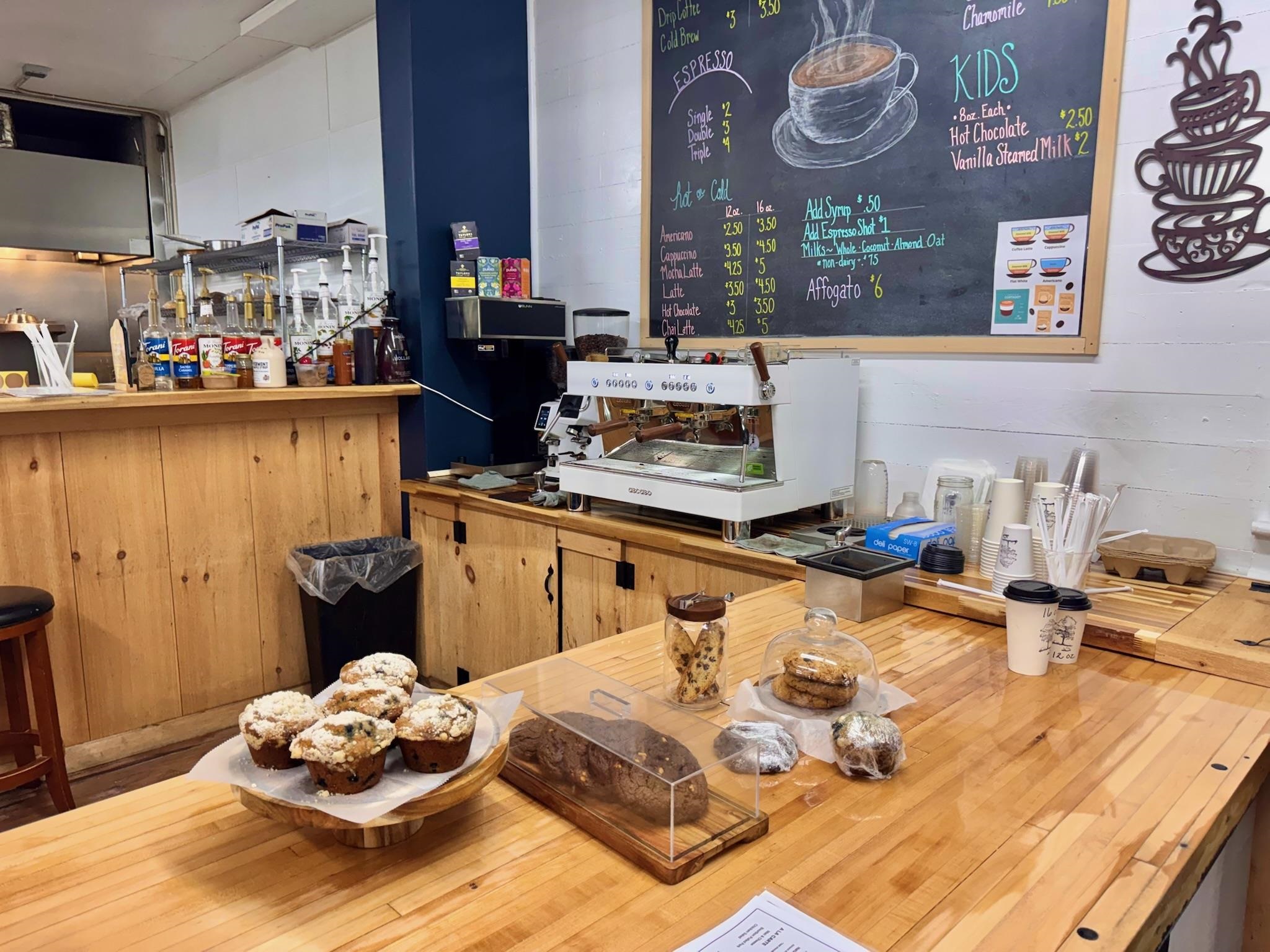 Thriving Coffee and take-away prepared food business.