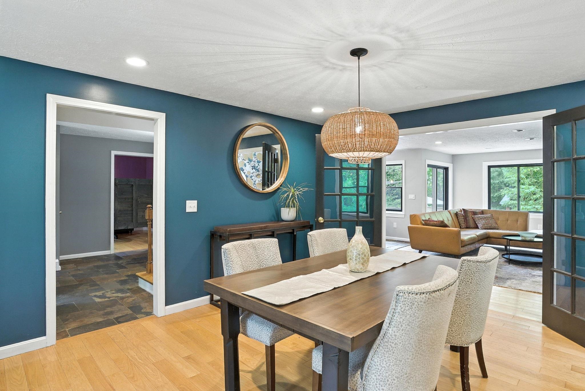 Dining Room Open to Living Room and Foyer