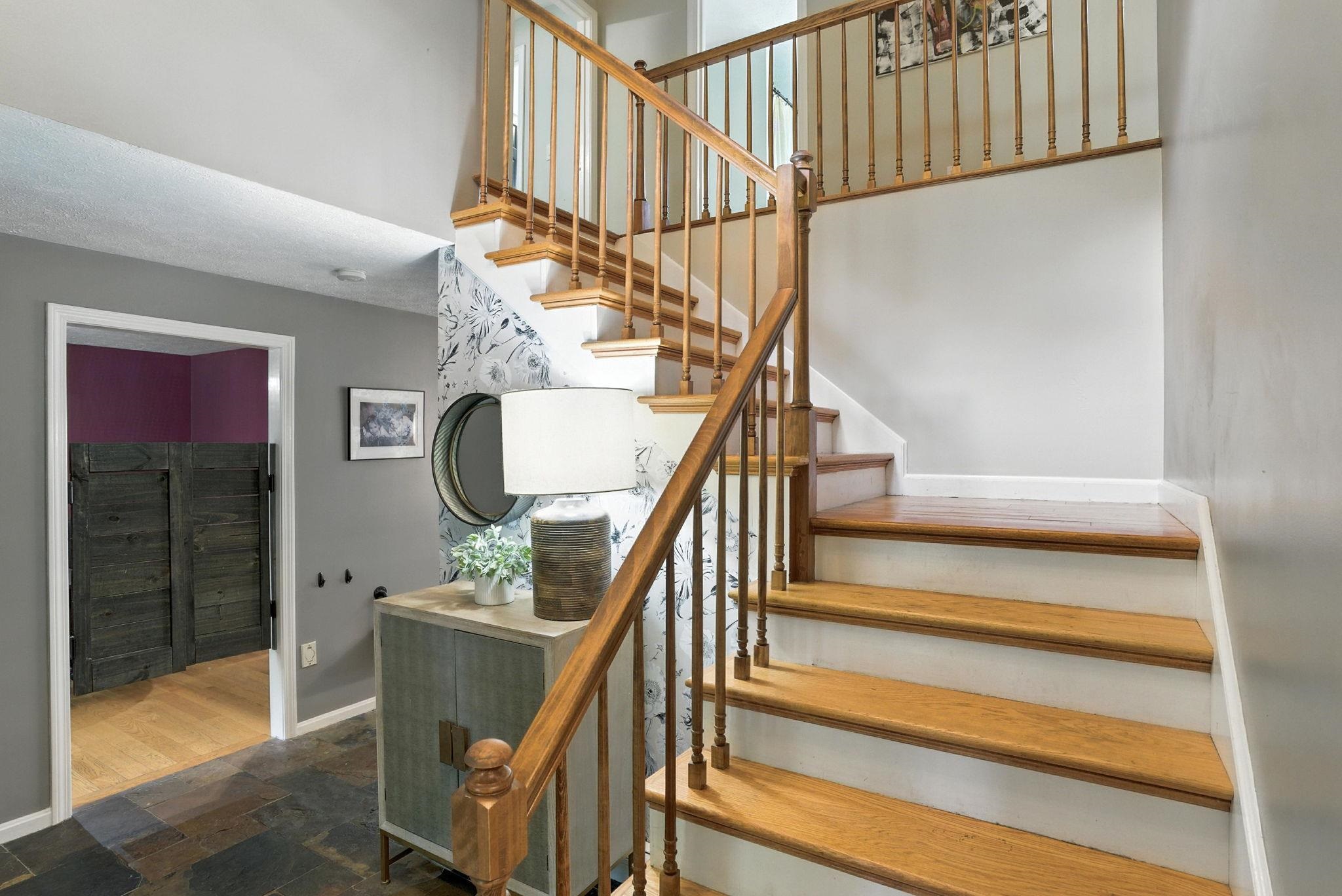 Open Staircase to Upper Floor