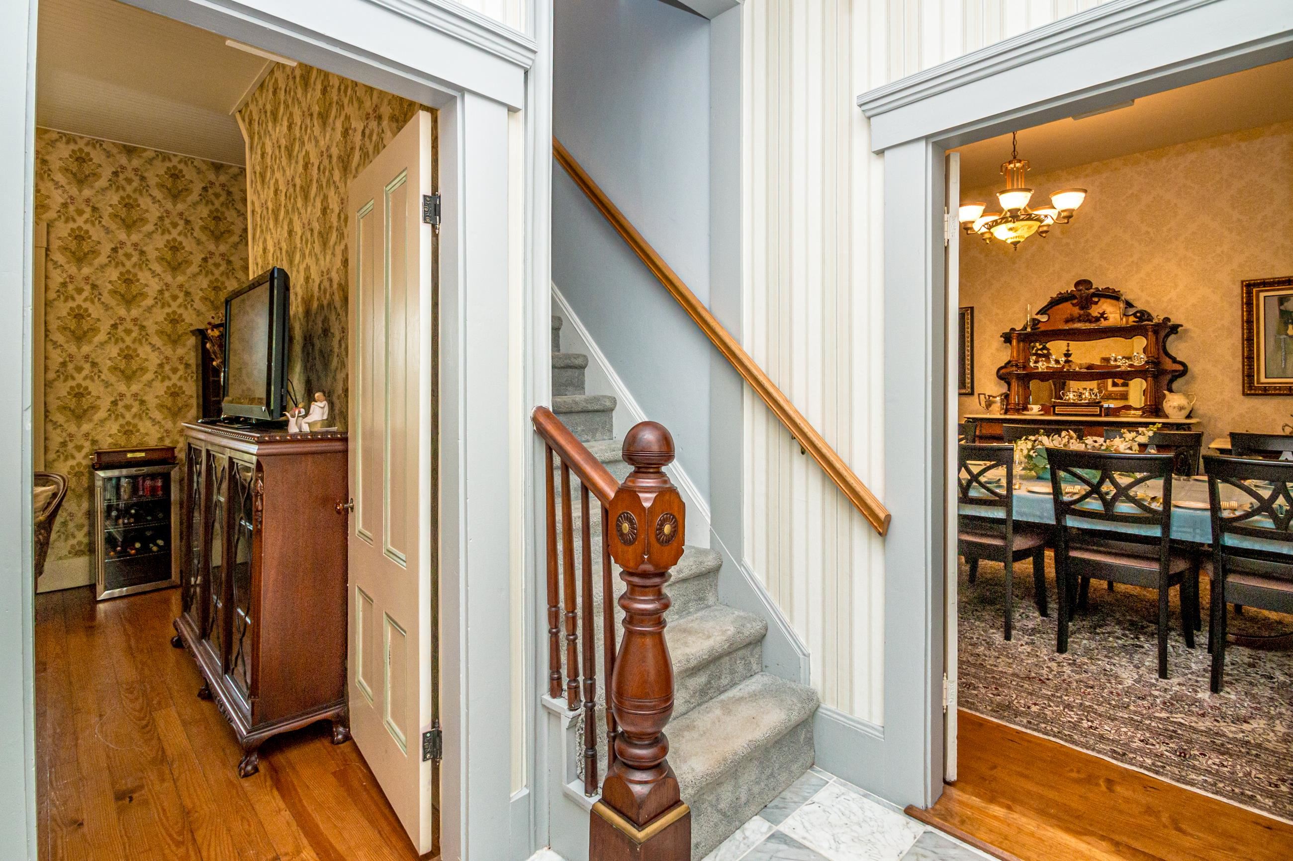 Stairs to Lotus Suite & Firefly room