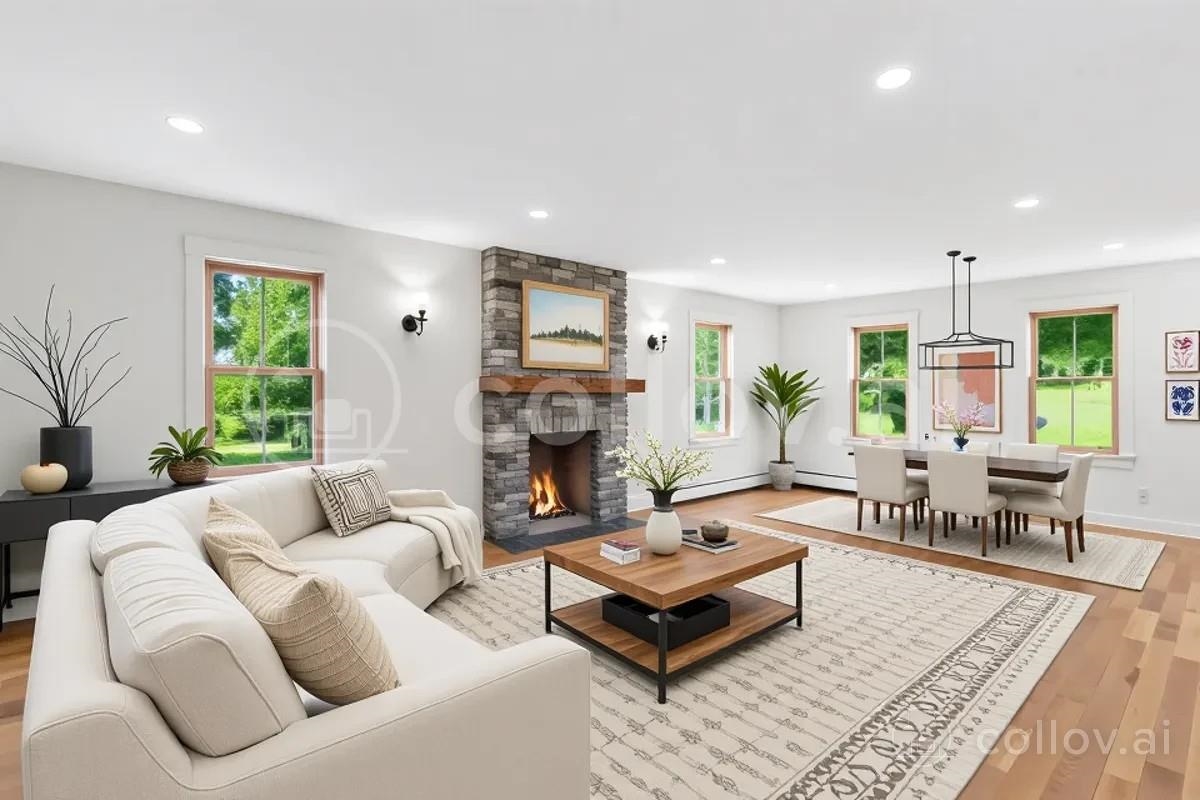 Living Room Virtually Staged