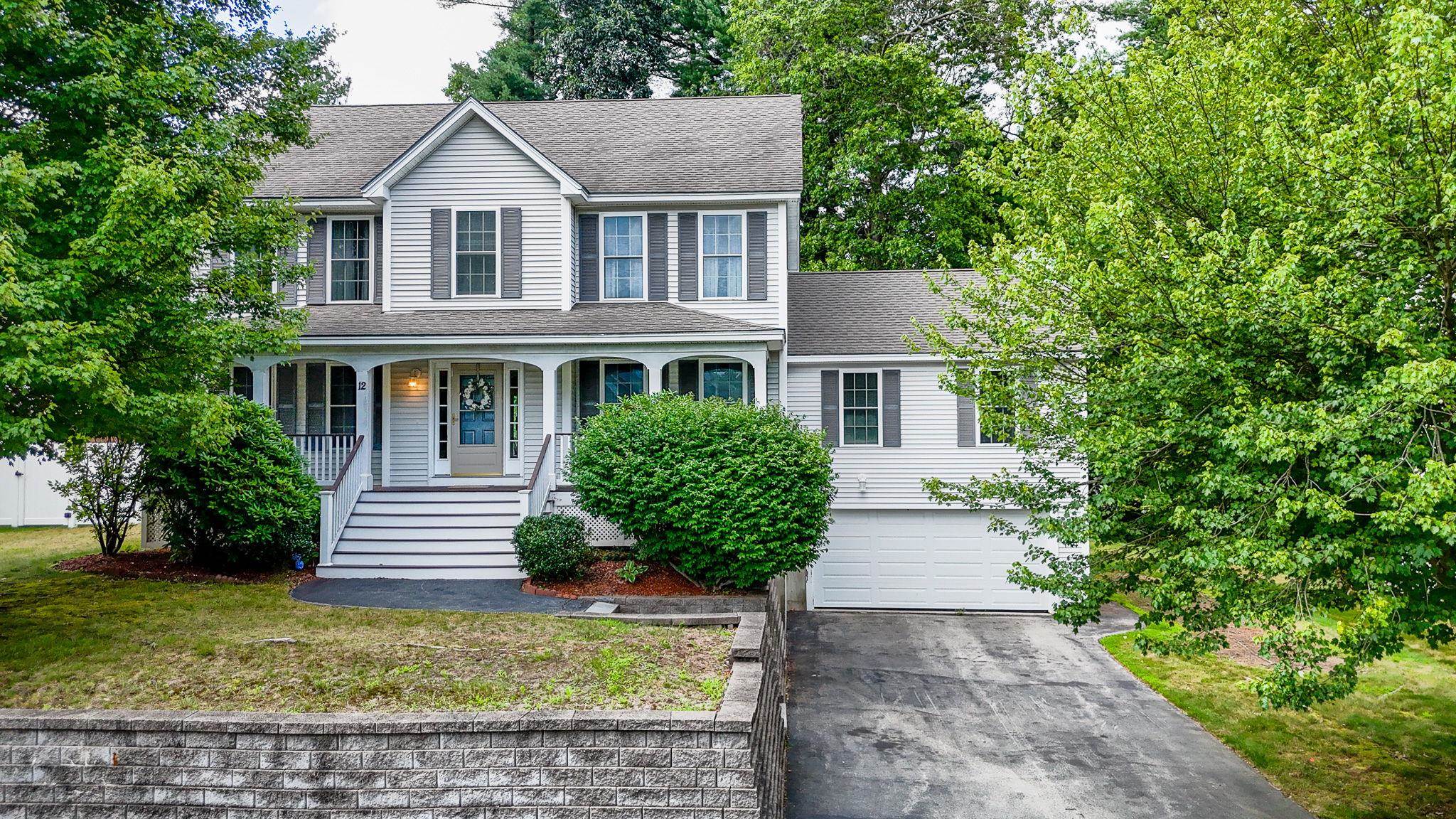 Welcome to this spacious 4 BR, 2.5 BA home offering over 2,600 sq ft of finished living space in this highly sought-after Maplewood neighborhood.  Beautiful tile flooring welcomes you into the home with an open-concept layout.  The eat-in kitchen boasts granite countertops and opens to the great room with cathedral ceilings, a cozy gas fireplace and lots of natural light to enjoy daily or for entertaining friends and family. Other 1st floor features are a beautiful dining room with wainscotting, half bath, laundry area and two other flexible rooms for an office, den or 1st floor bedroom. There is ample space to suit your lifestyle needs.  Enjoy morning coffee on the charming farmer’s porch overlooking the mature landscaping and open space or on the spacious back deck which overlooks a level backyard with trees and lots of privacy.   Need more space?  The full unfinished basement provides excellent storage or potential for future expansion.  Seller is offering one year home warranty.  Conveniently located near Exit 1, highways, restaurants, and shopping—this home is a must-see!  Book your showing today.  Open House on Saturday, July 19 from 10 to 12.