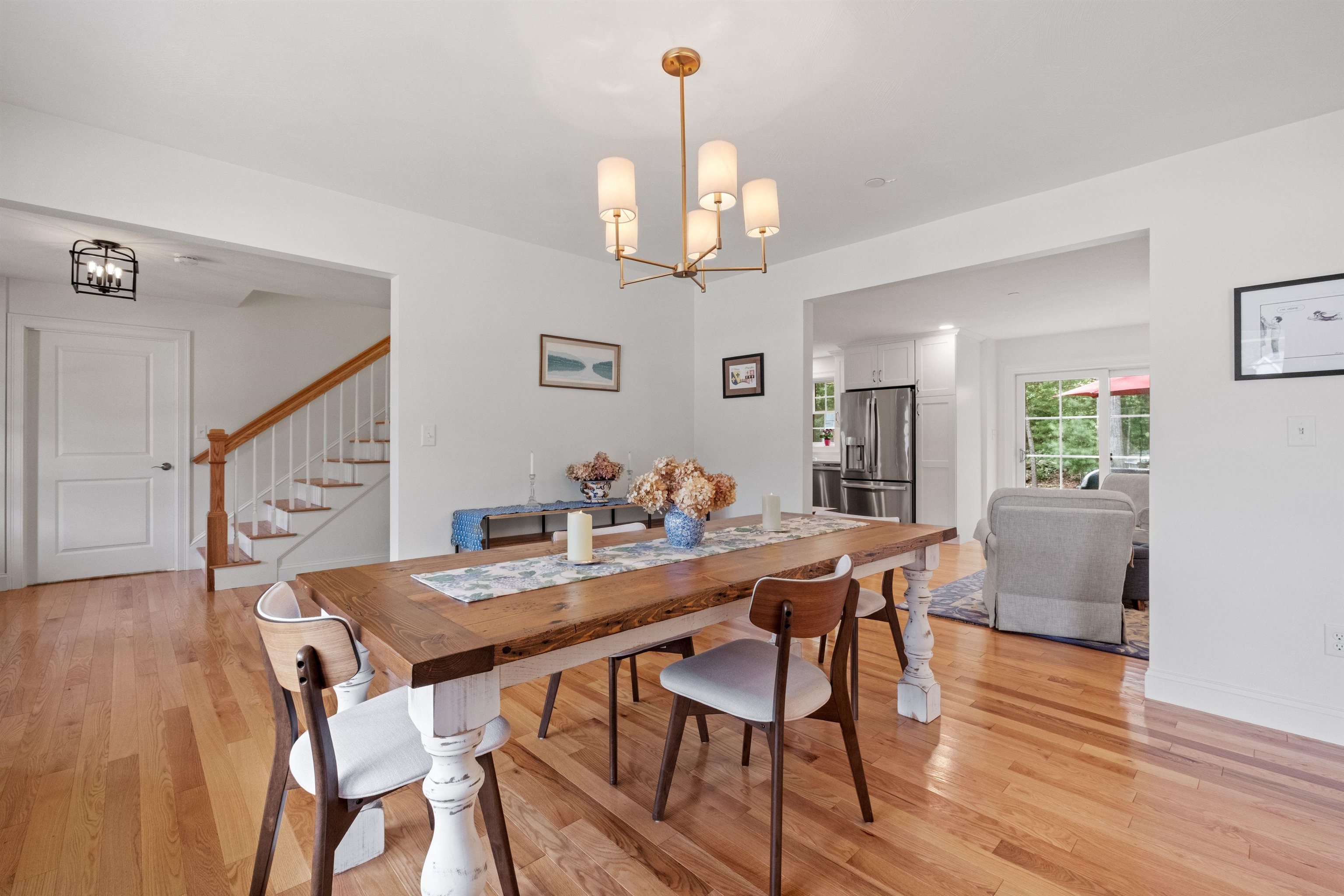 Dining Room with Sight Lines to Kitchen and Family Room