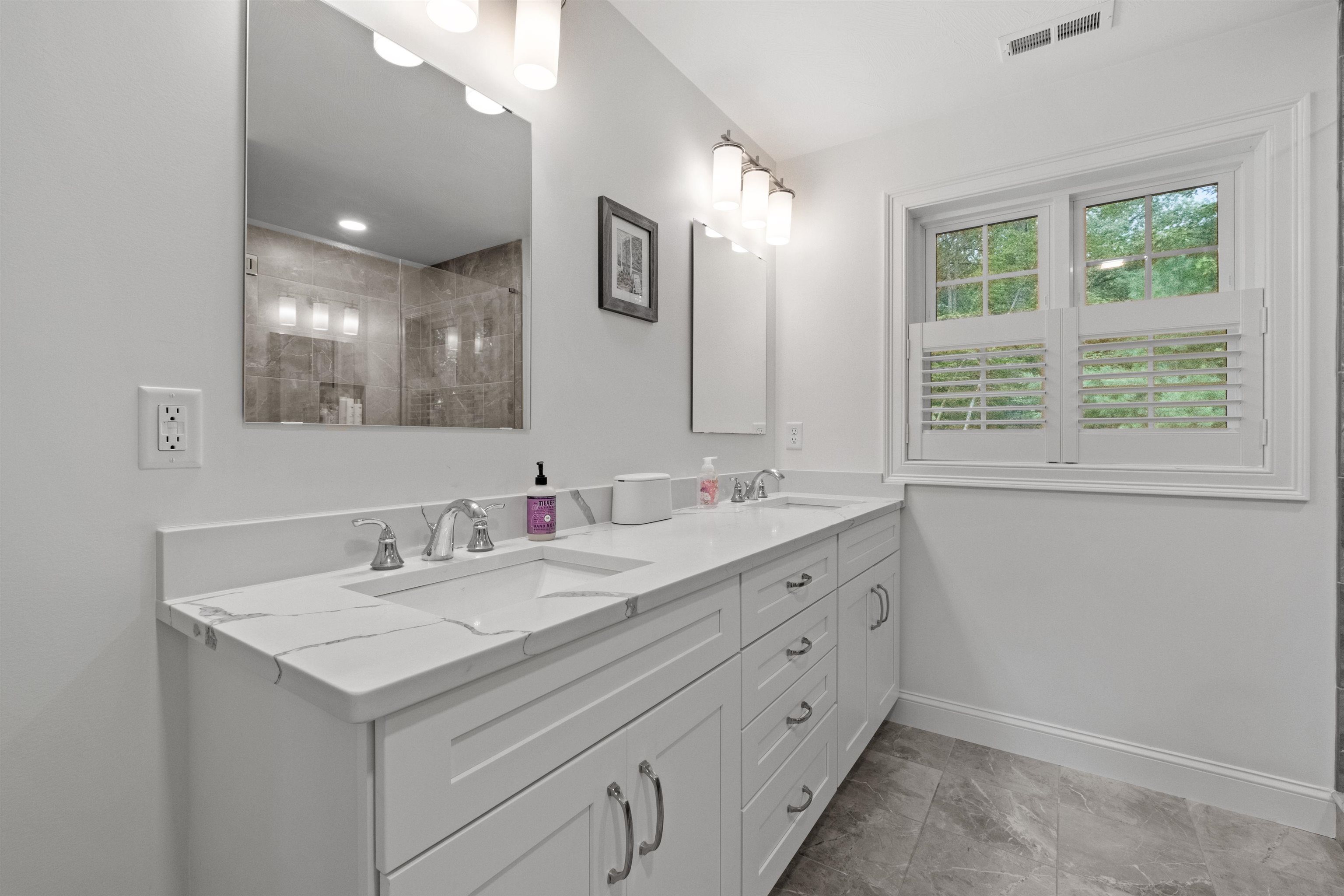 Primary Bath with Double Sinks