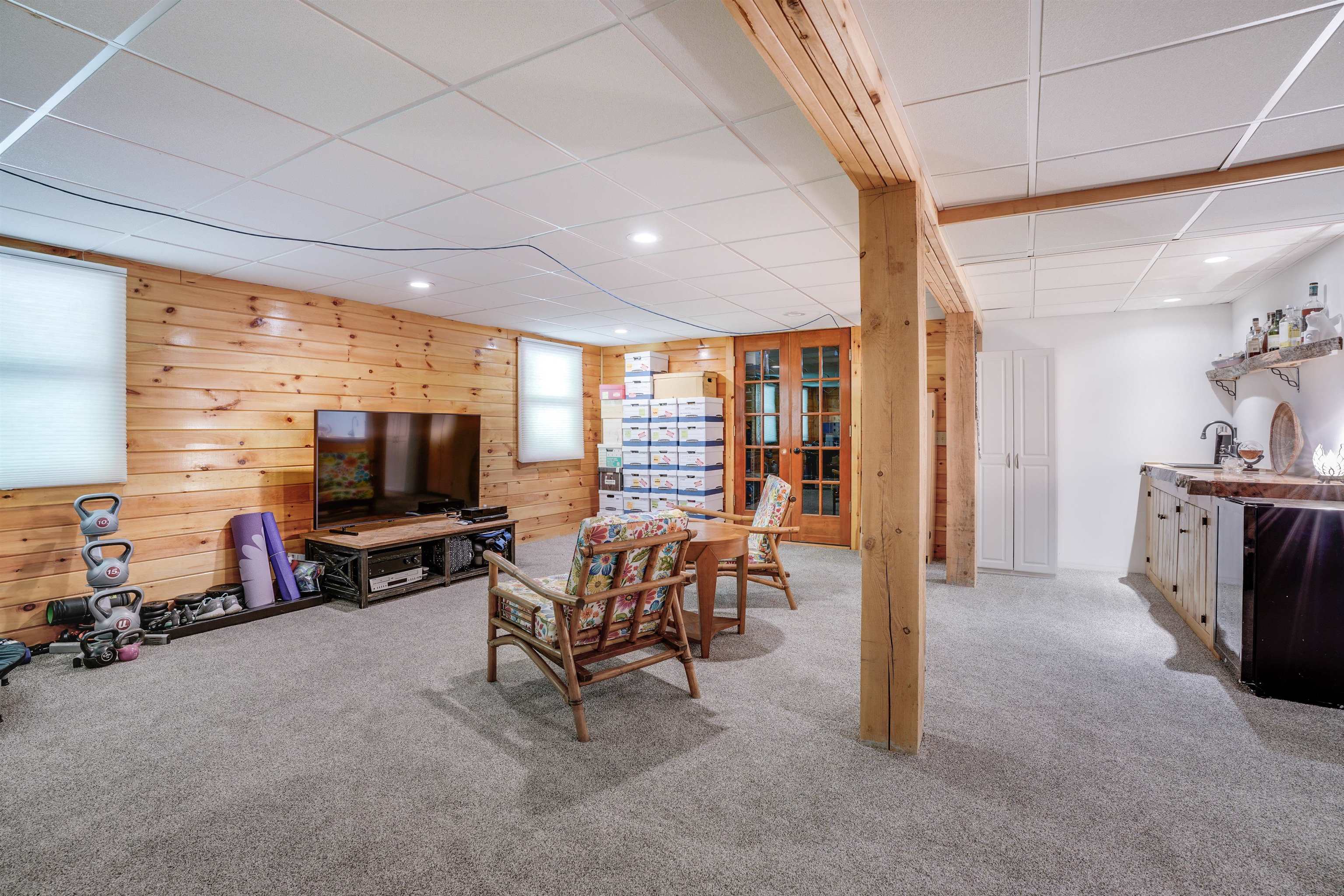 Lower level rec room
