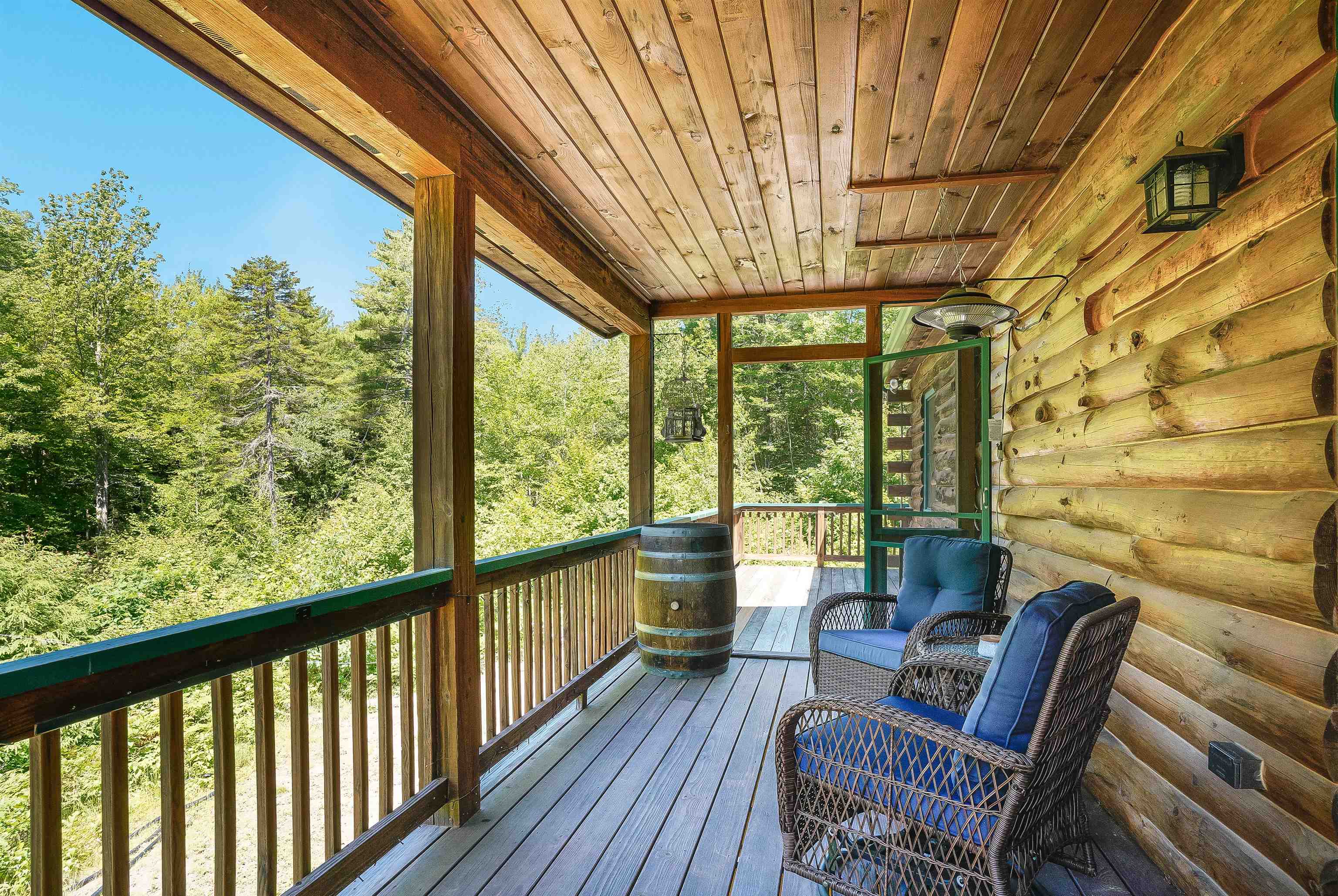 Screened porch to wrap-around porch & stairs to yard