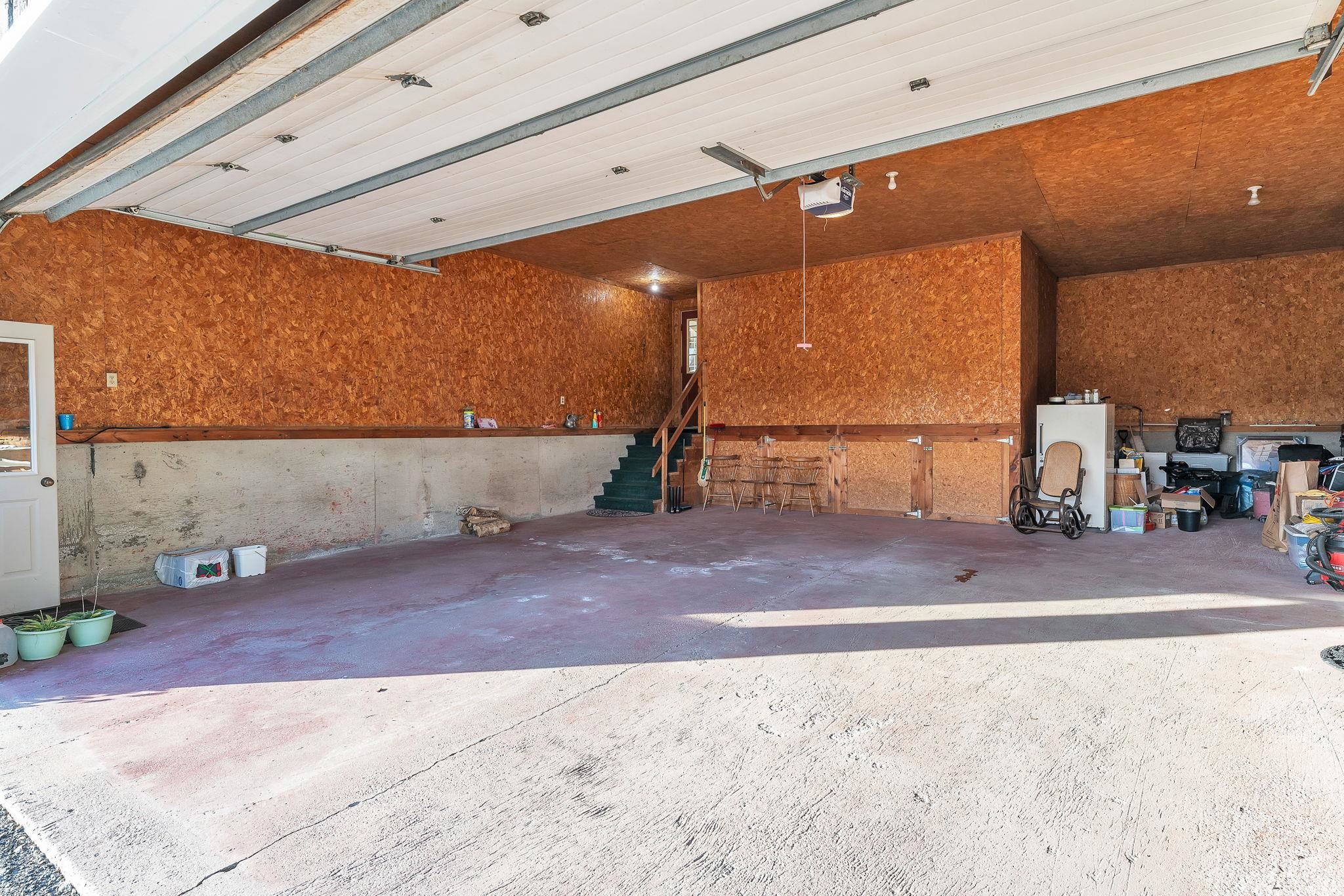 2 car garage with storage