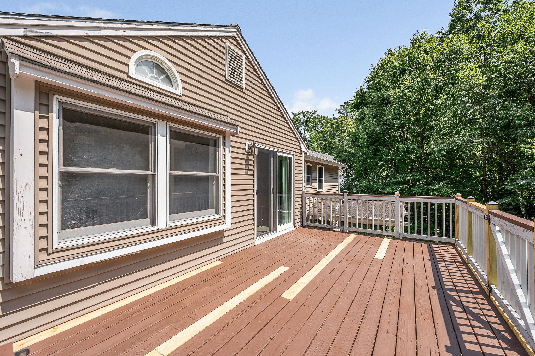 Spacious Deck off Kitchen/Dining Area