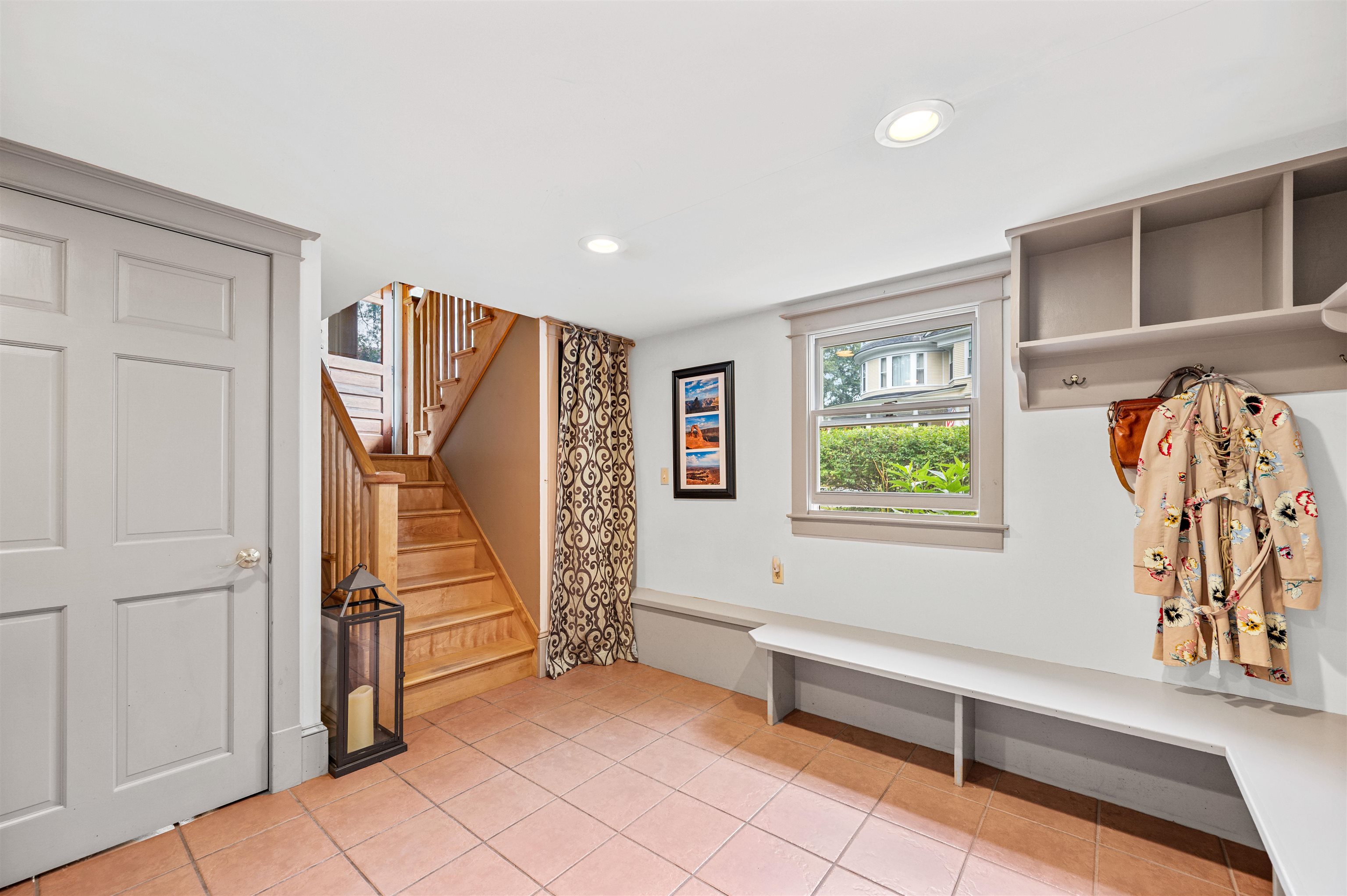 step up into foyer
