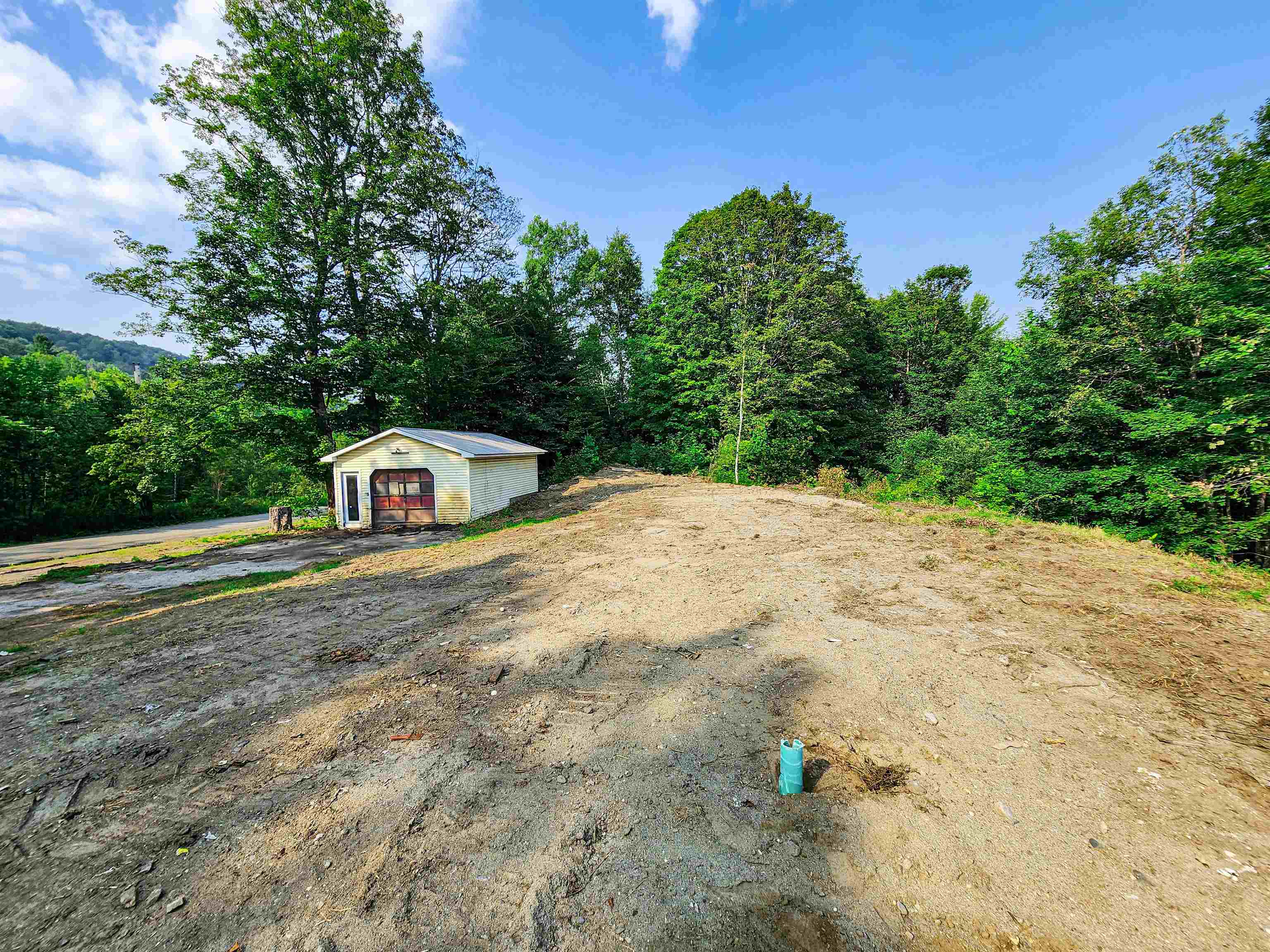 Pipe leading to the septic