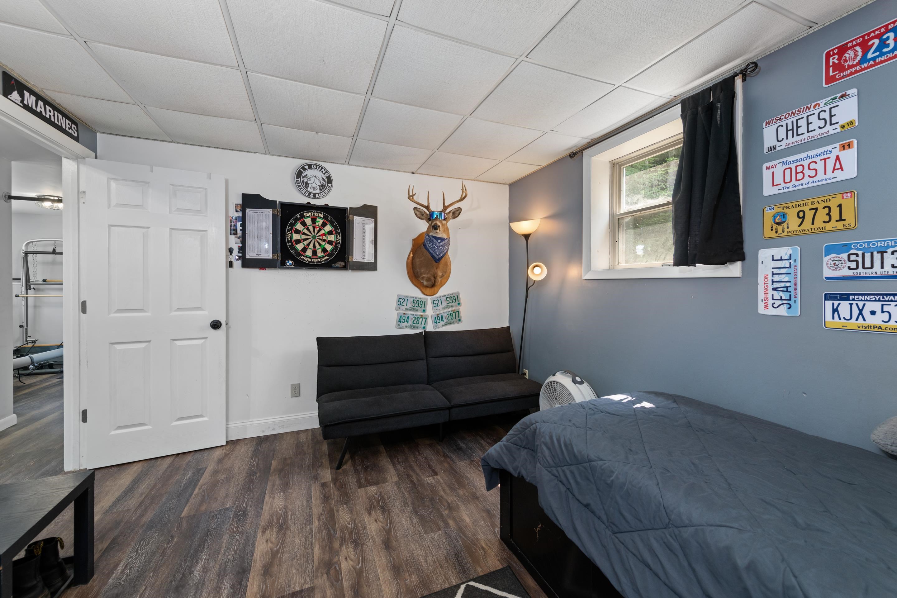 Vinyl plank flooring and a oversized closet
