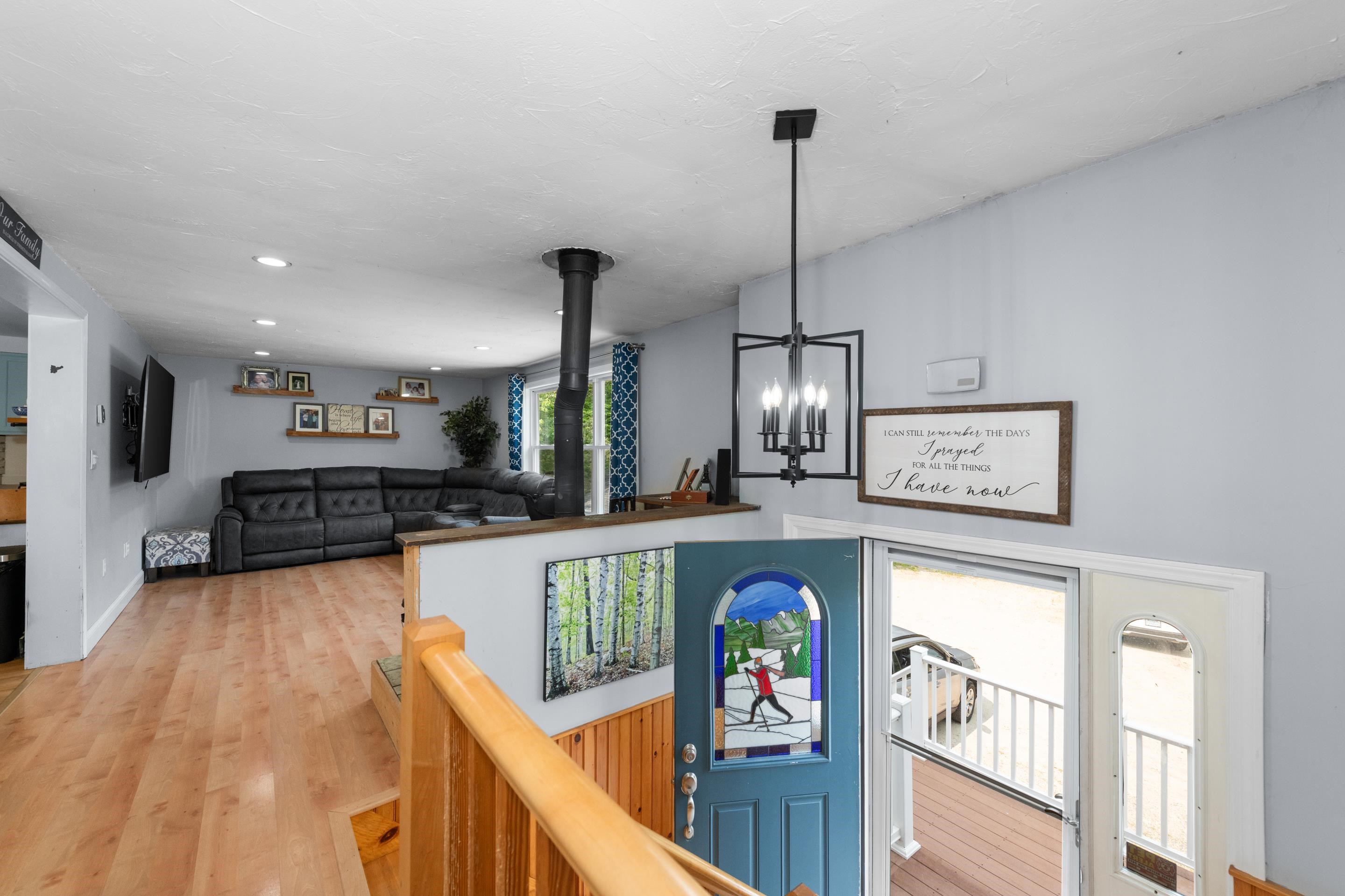 wood flooring throughout the 2nd level