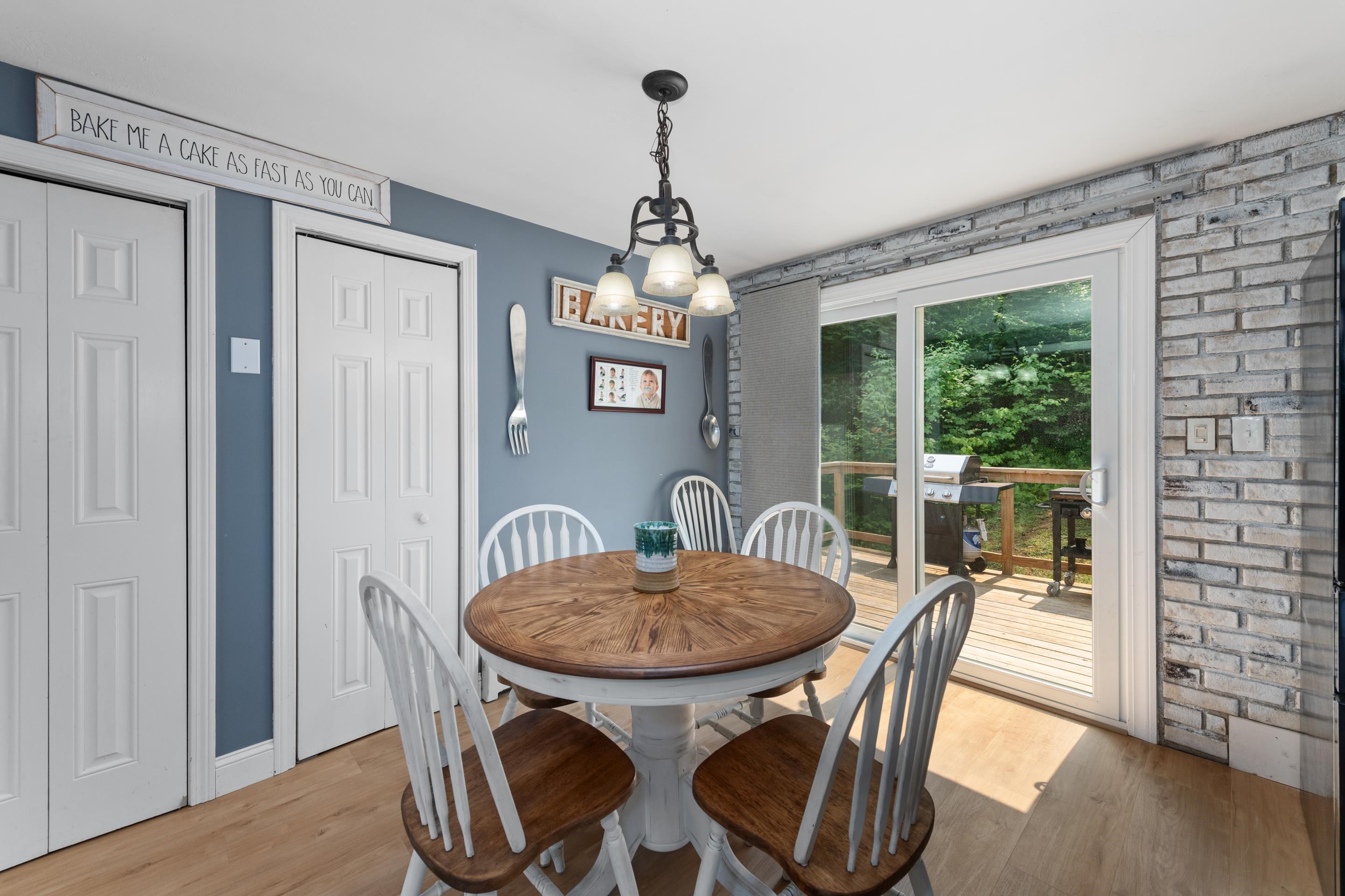 Two closets for extra storage in the kitchen