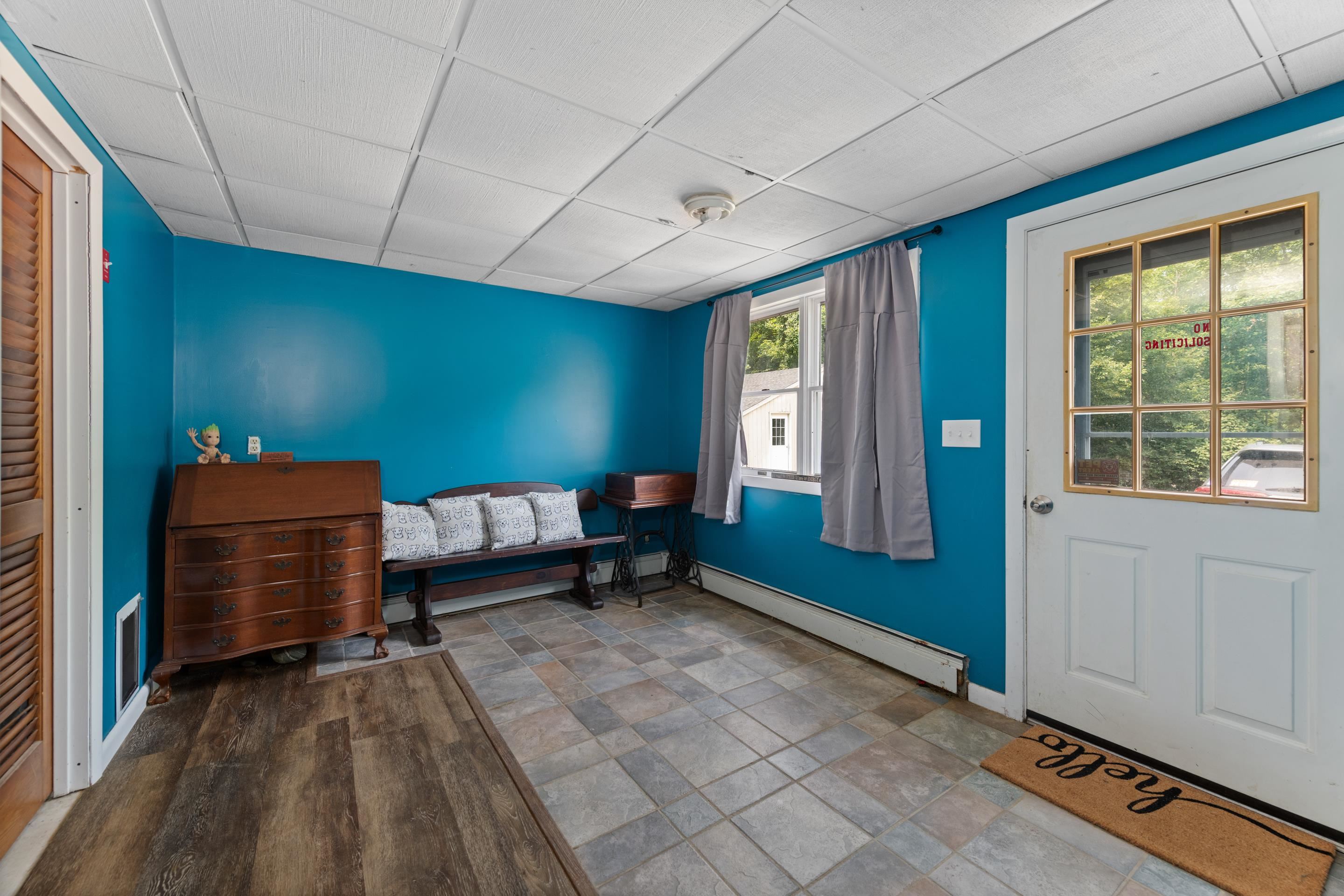 Mudroom off the lower entrance