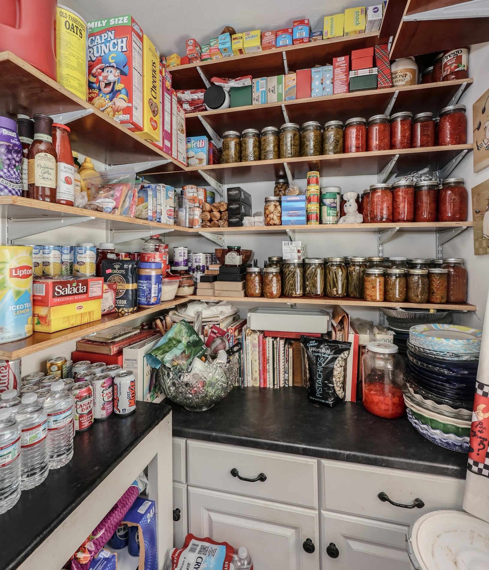 Pantry Shelving off kitchen