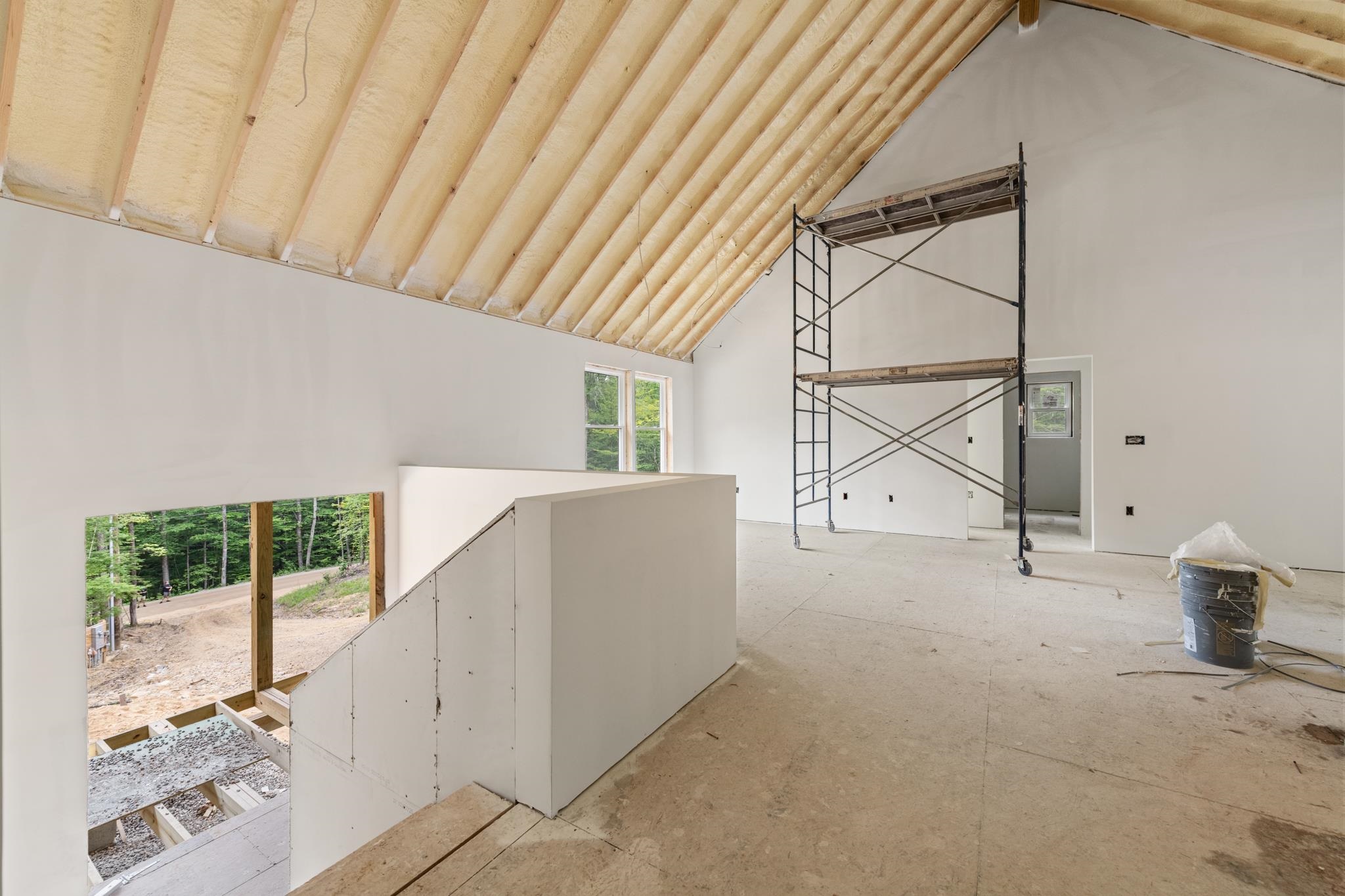 A few steps up into the main living area