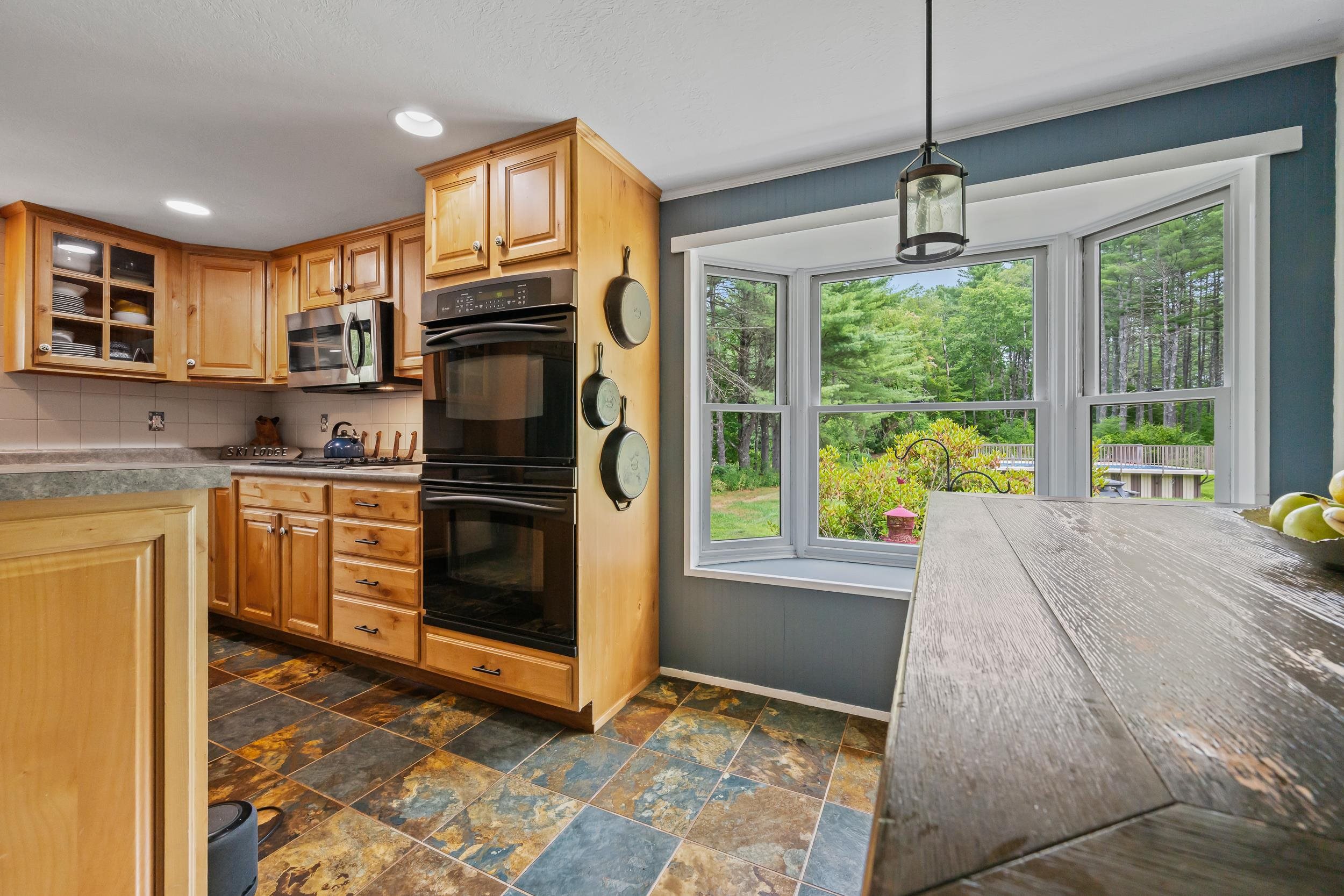 Natural light coming into the kitchen