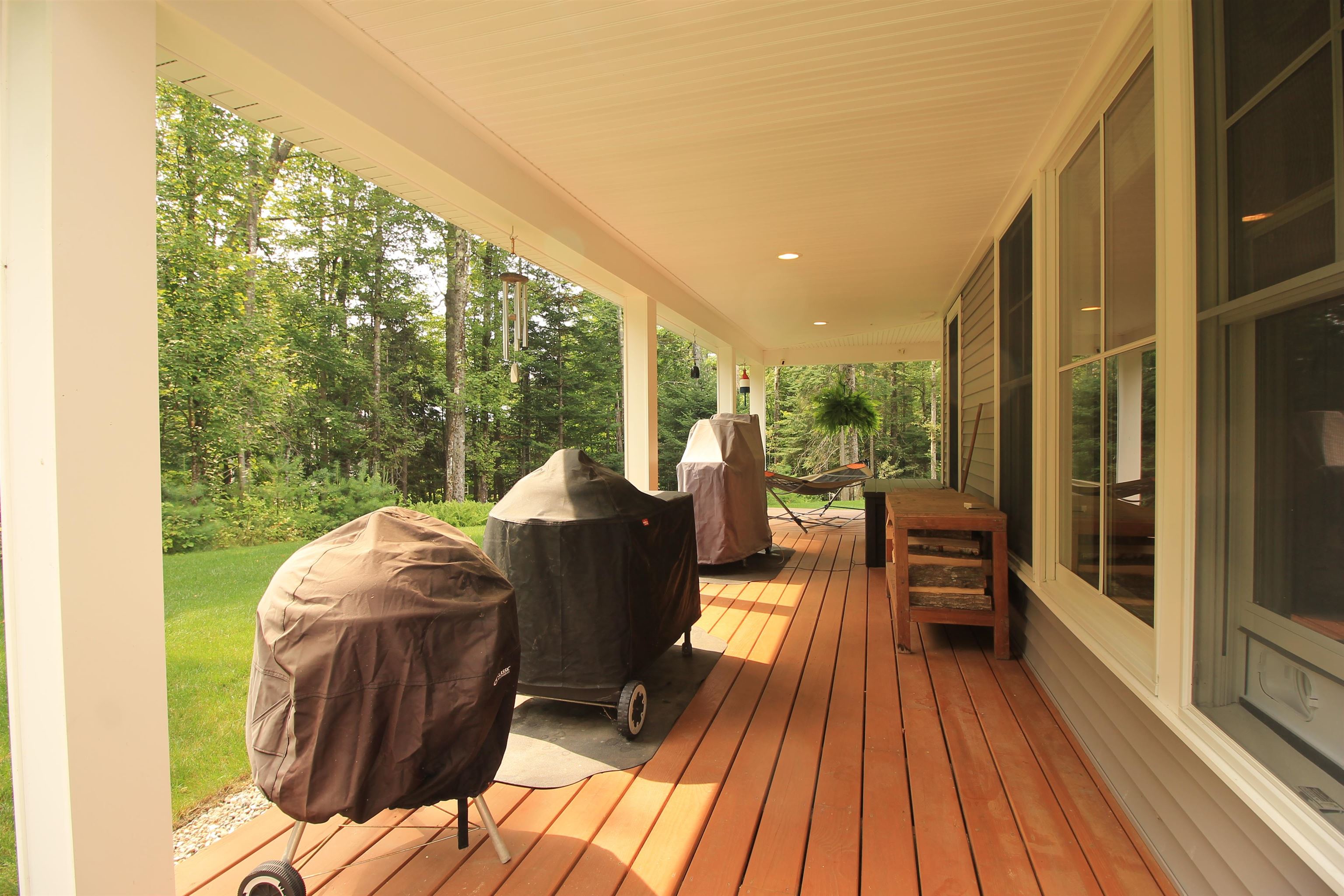 Perfect covered outdoor cooking area.