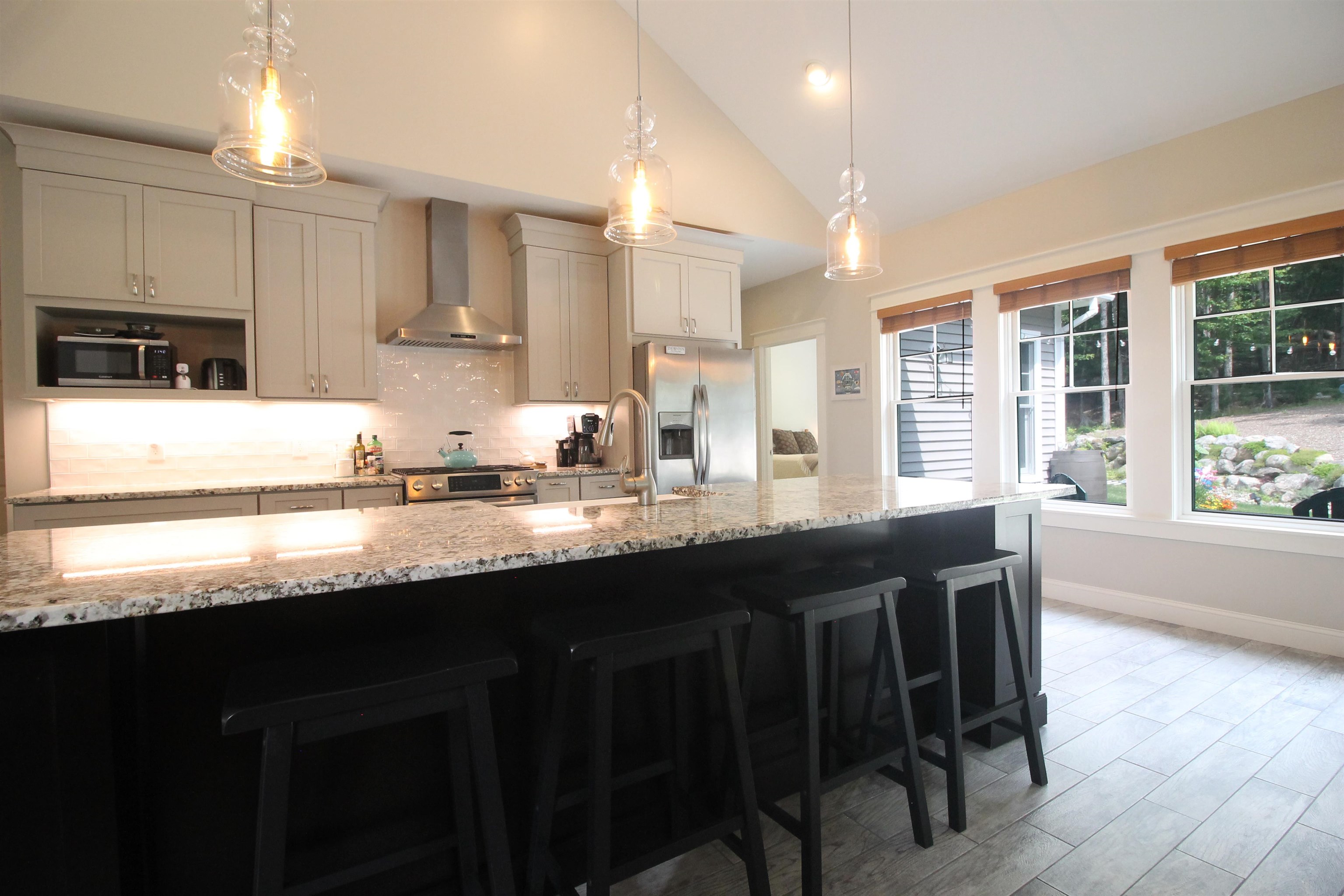 Gorgeous kitchen with high end cabinetry
