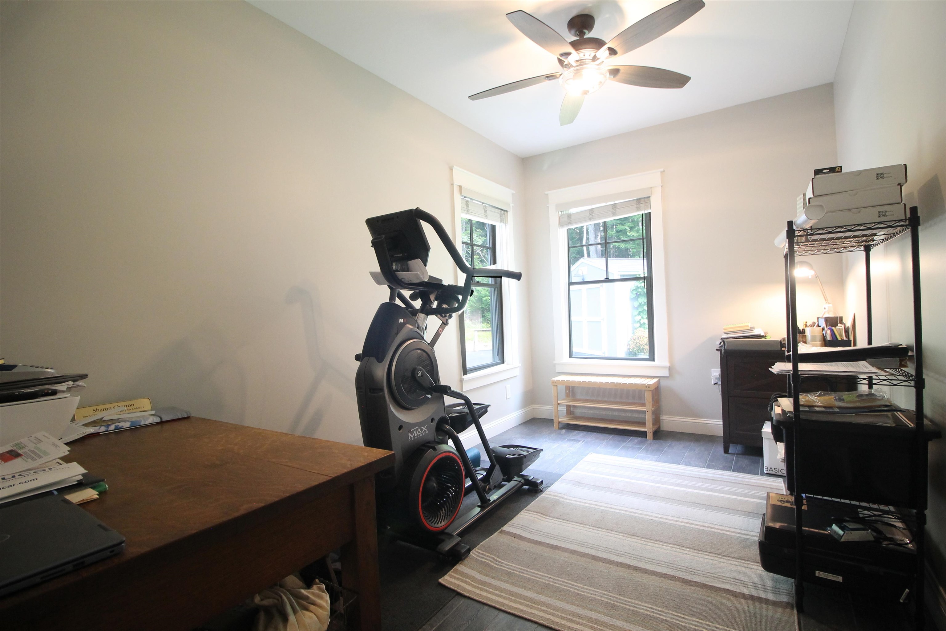 Office or work out space can also be a bunk room.