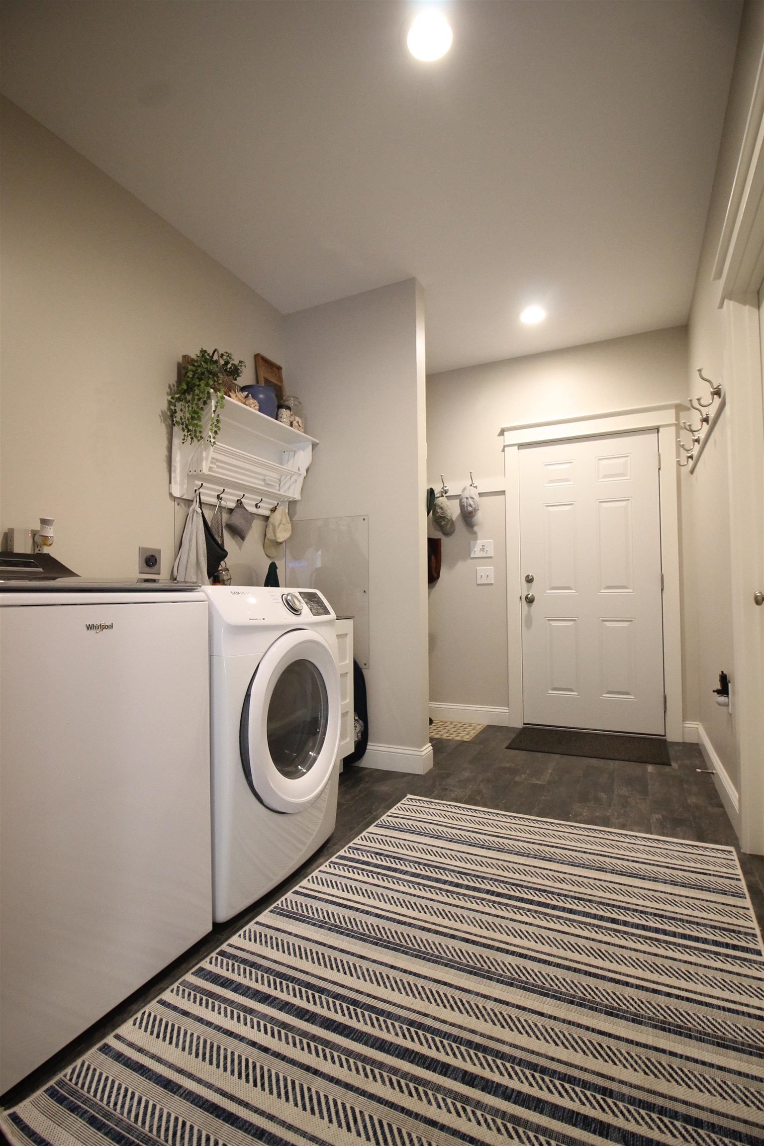 Mudroom/laundry entry from the garage