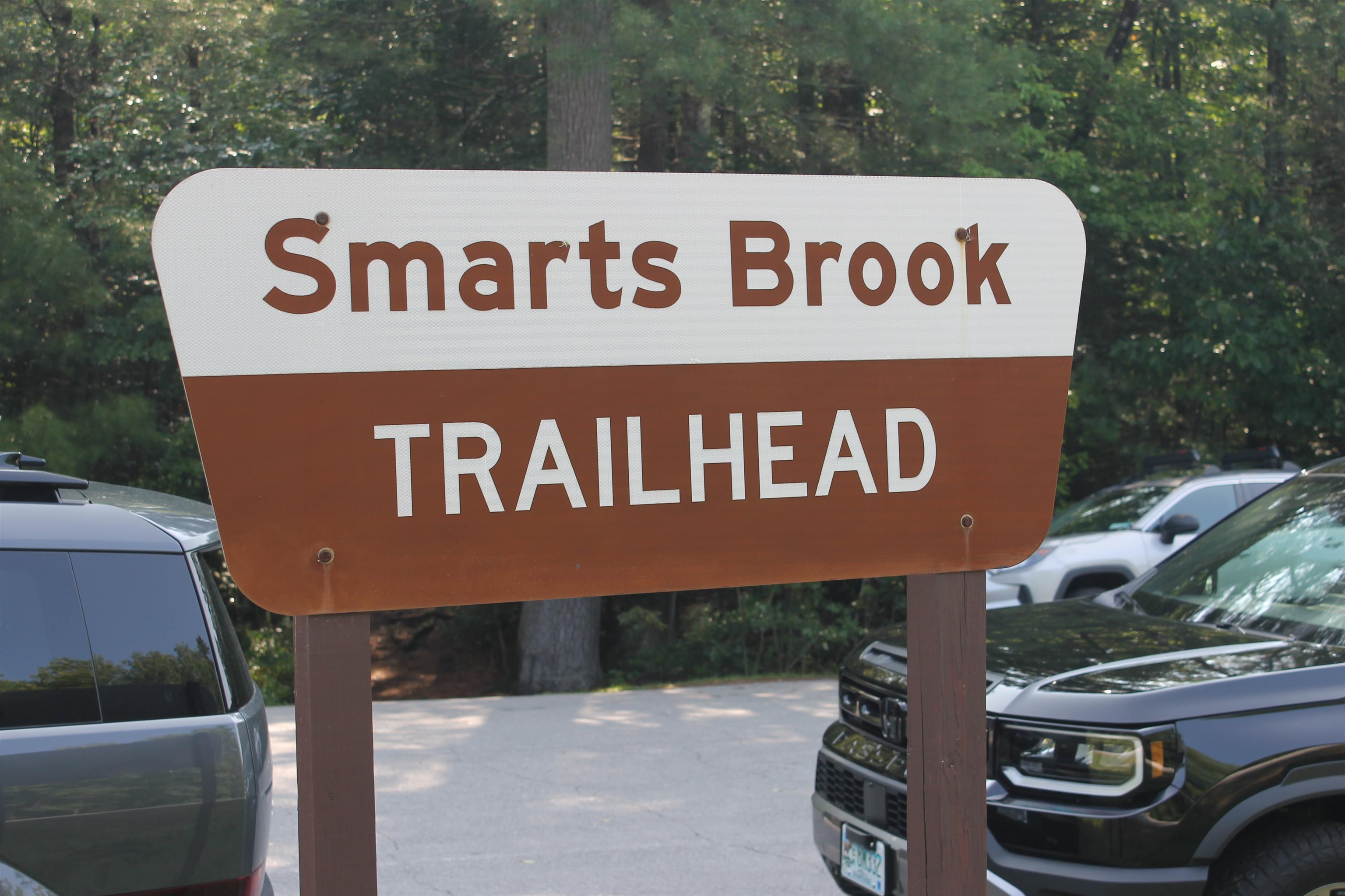 Smarts Brook network of trails is walking distance away