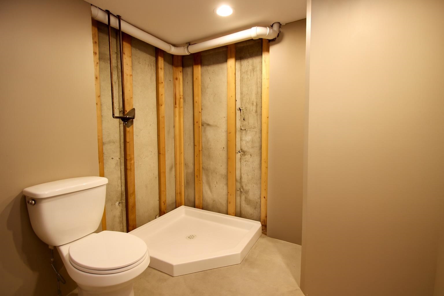 Stubbed for 3/4 bath in lower level