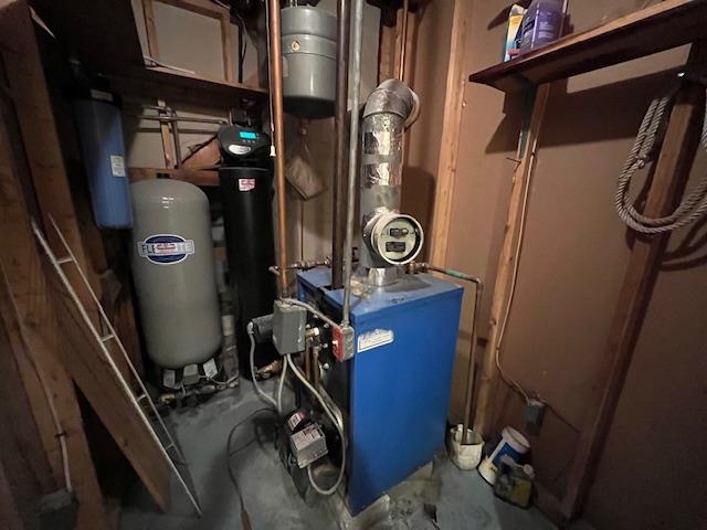 Furnace room with water filtration system