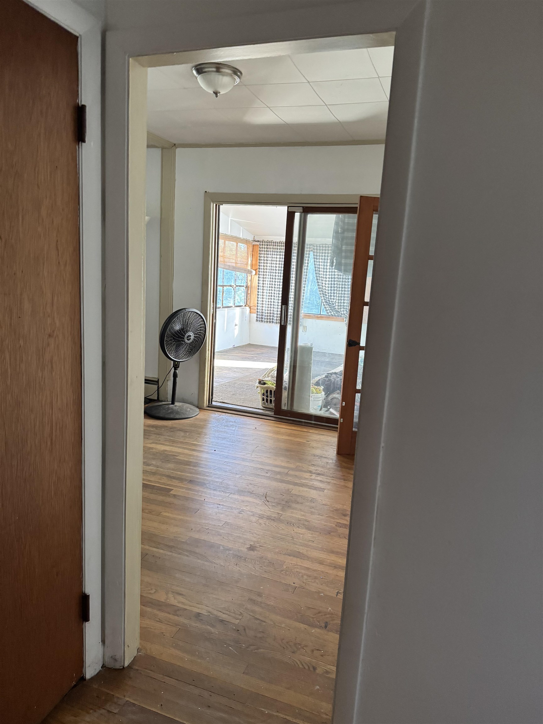 Looking into living room
