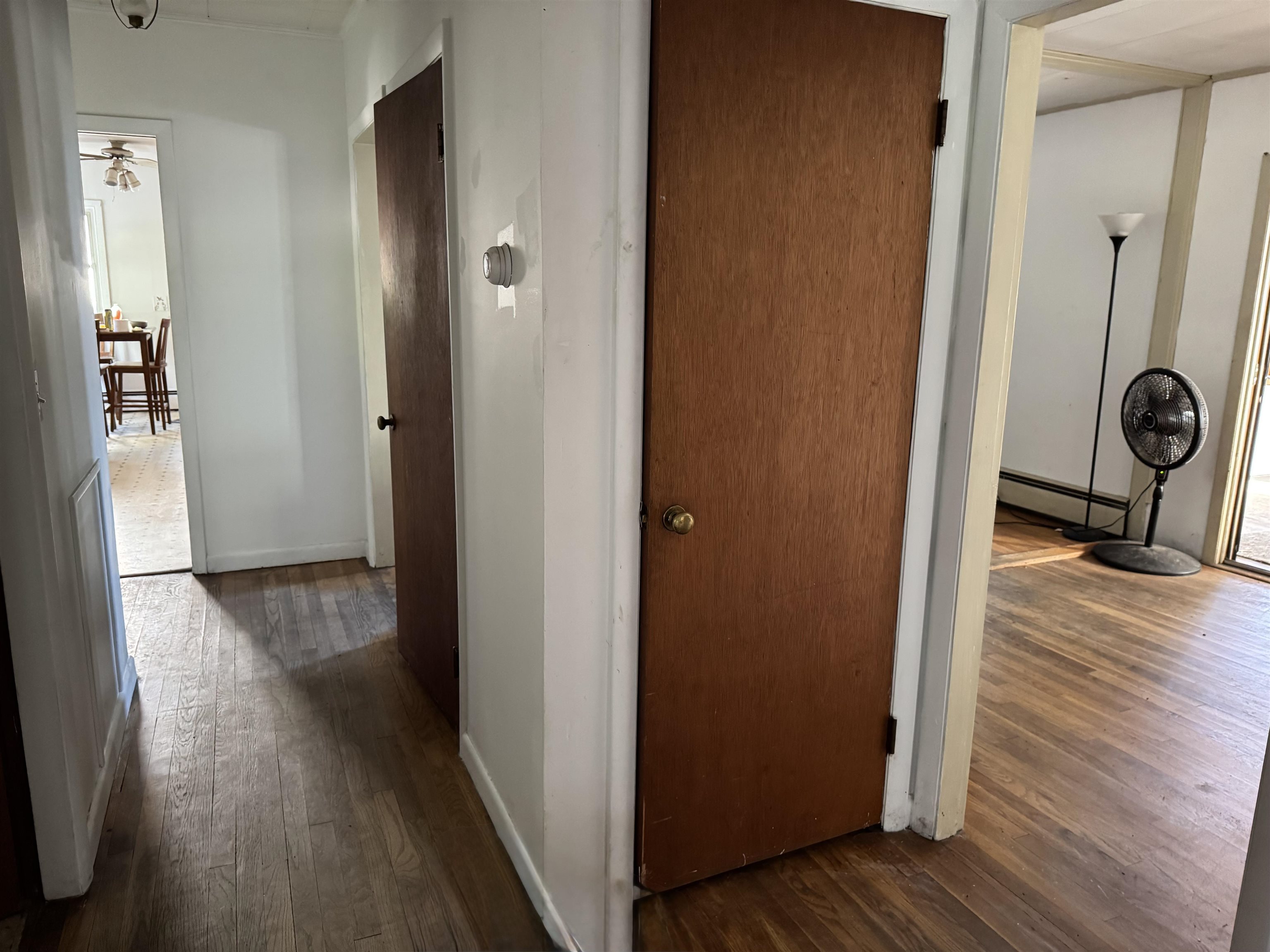 Hallway and living room view