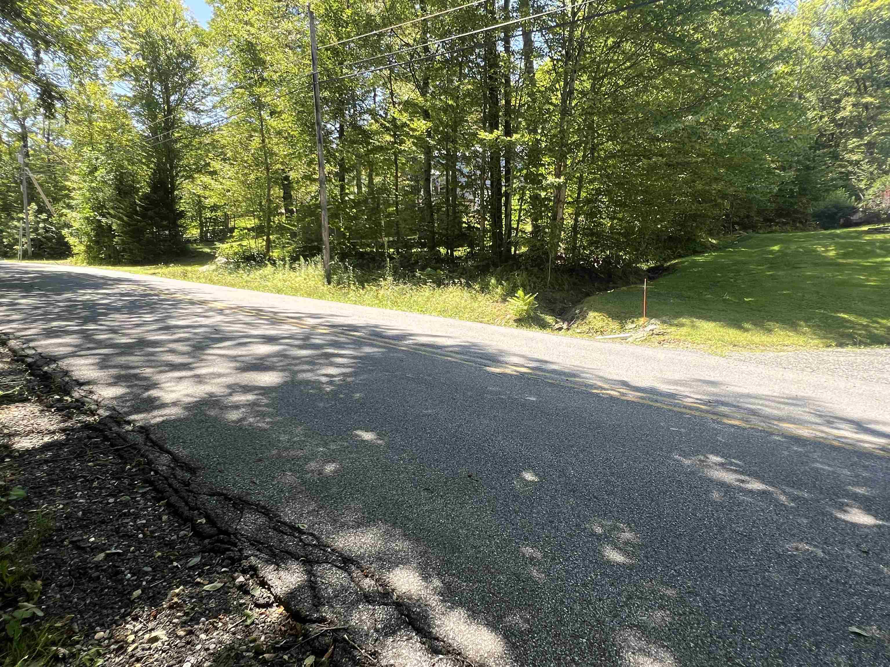 View of Johnson Hill Rd from lot