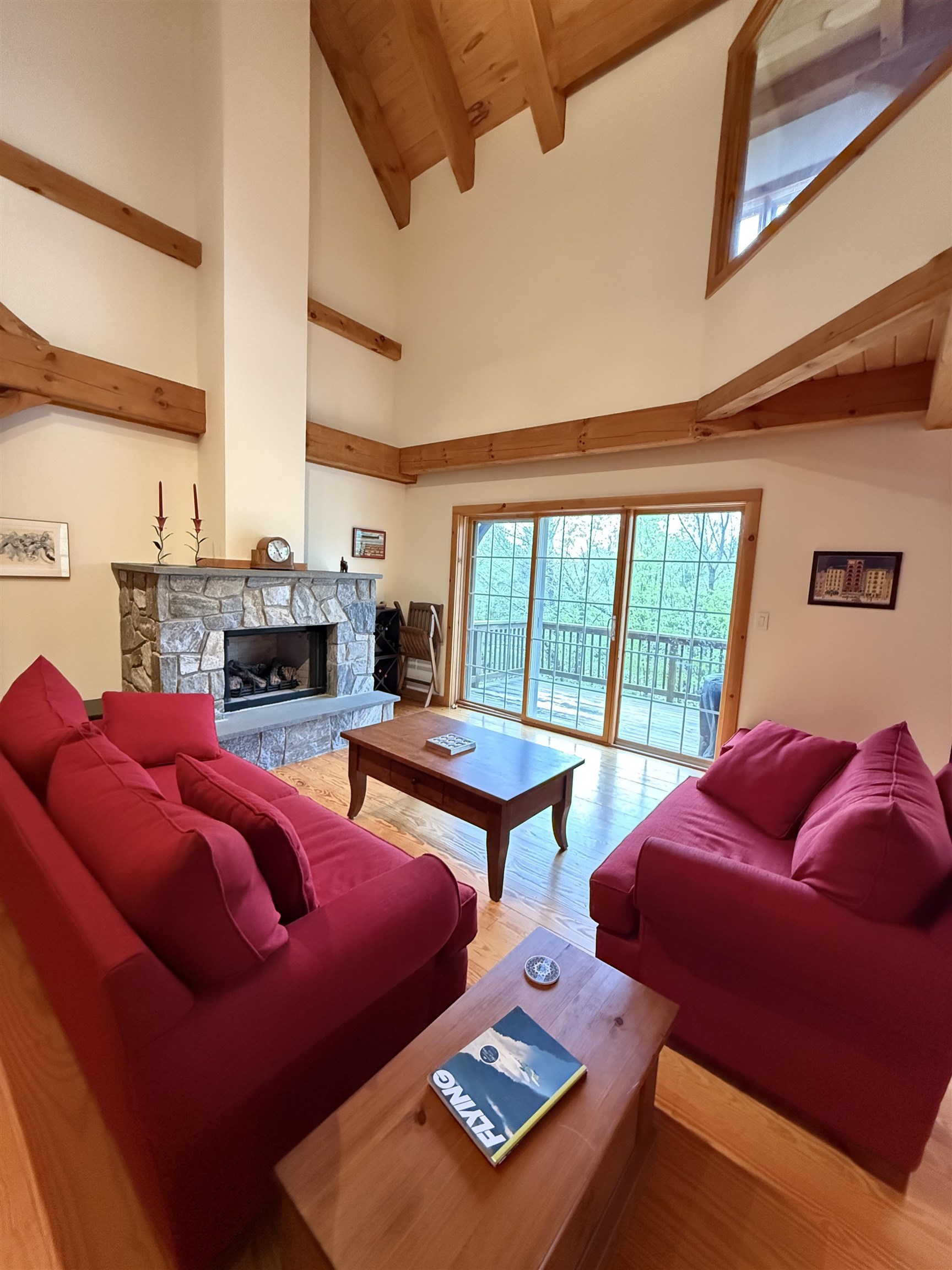 Wood Burning Fireplace