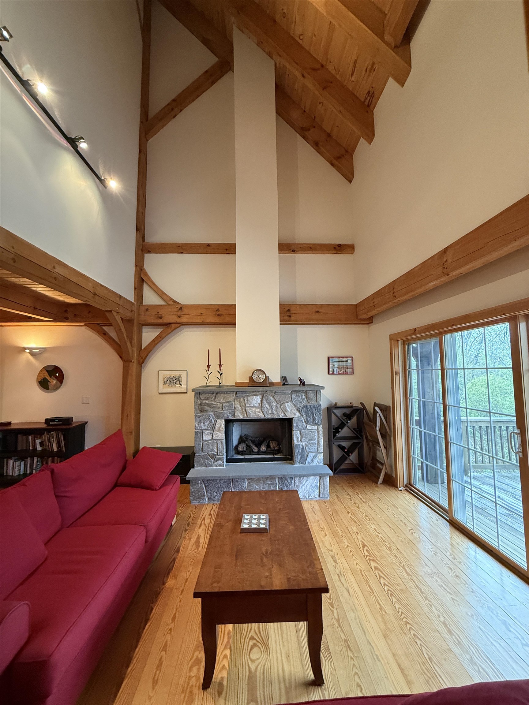 Large Living Room with Deck