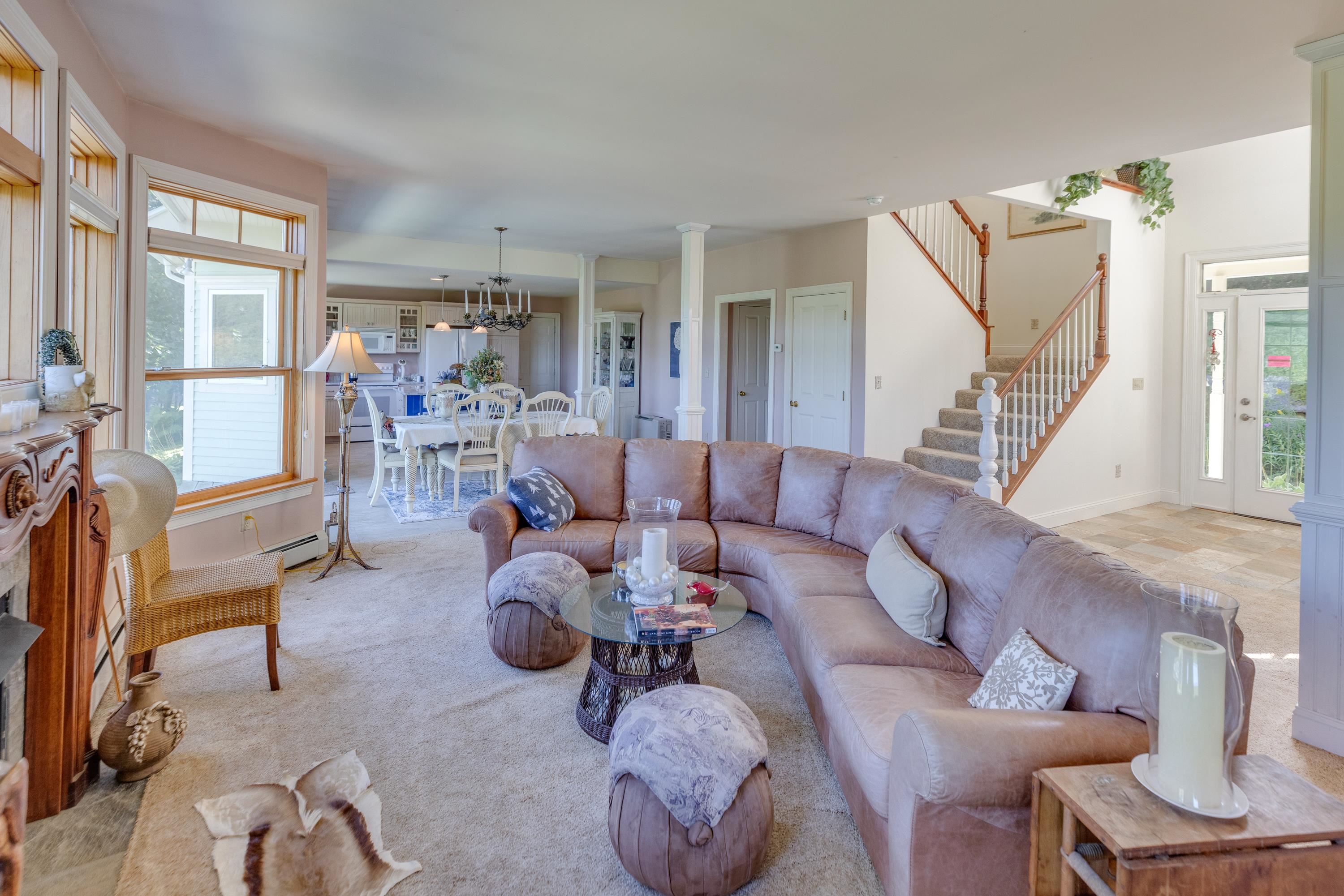 spacious living room