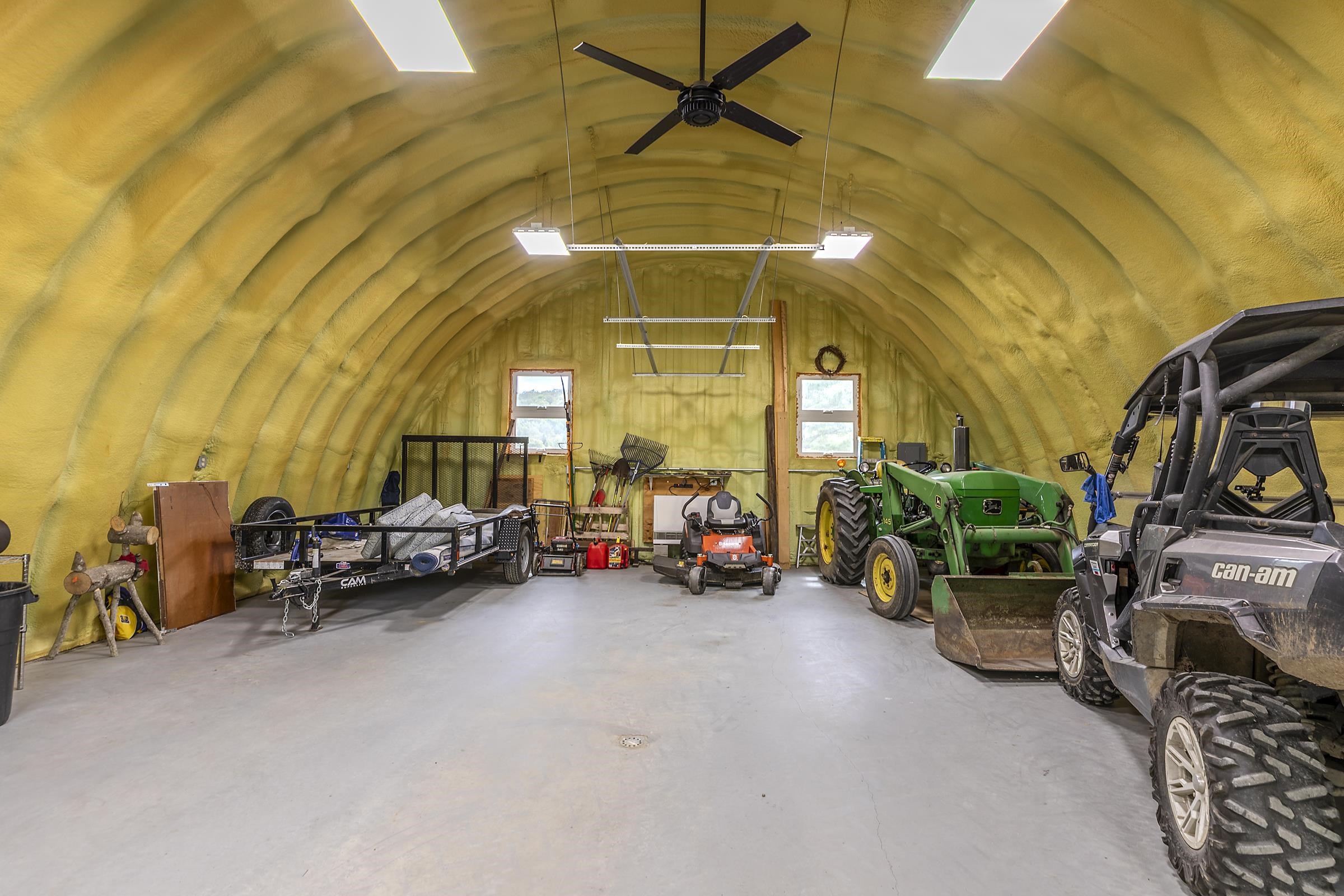 Quonset inside