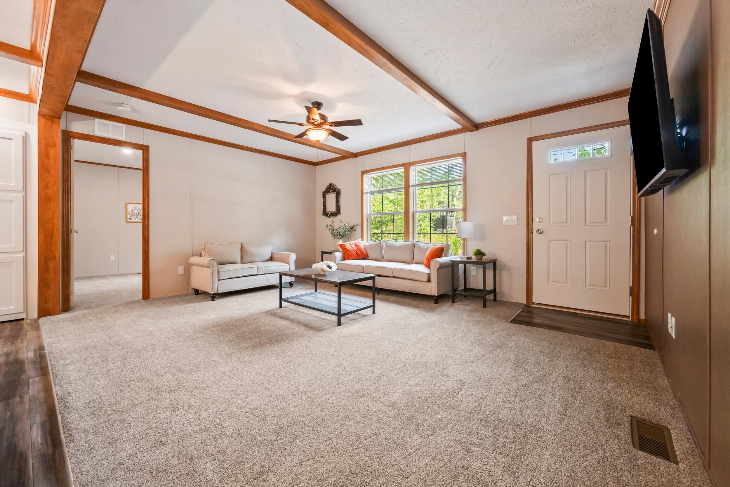 Roomy living room