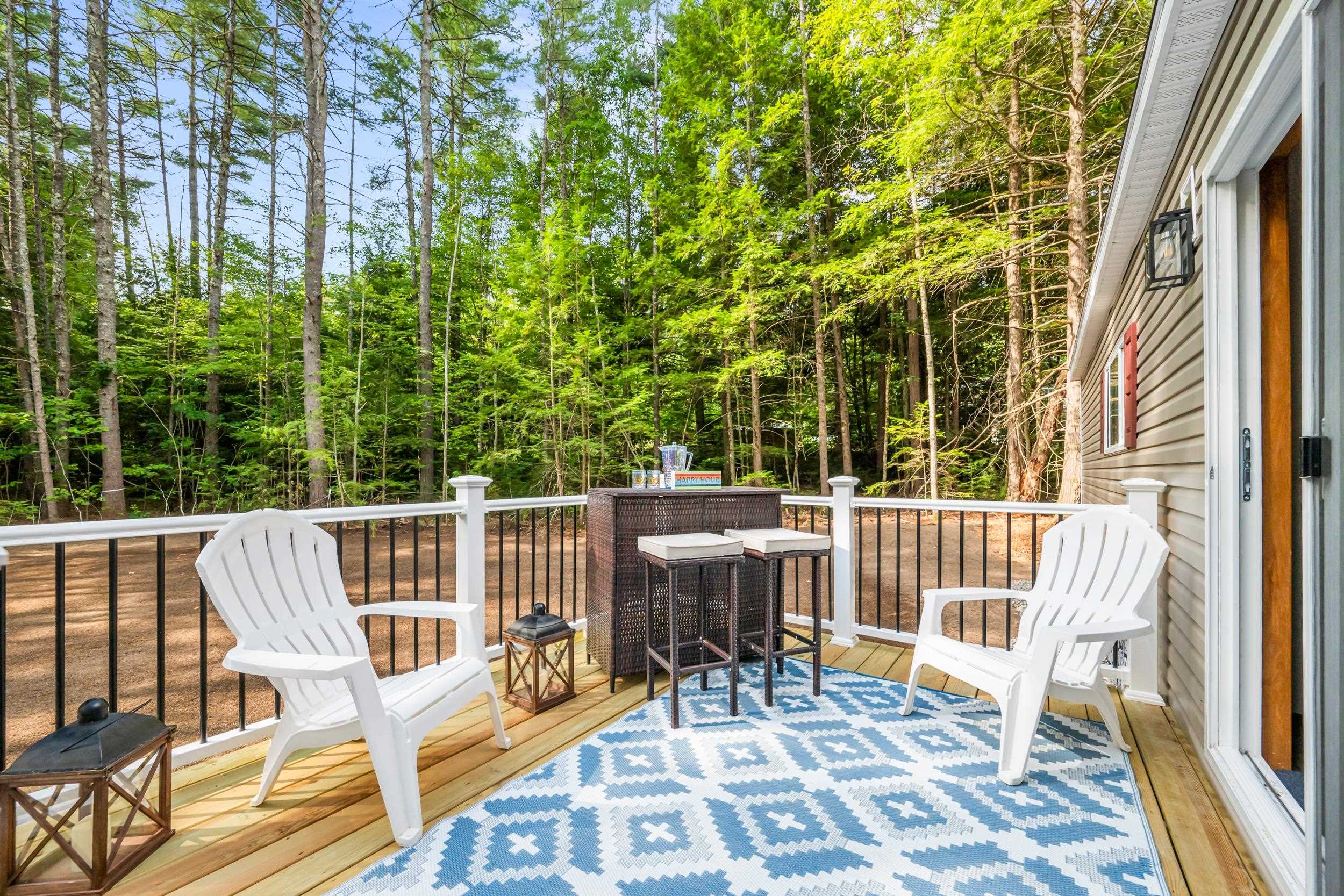 Spacious deck